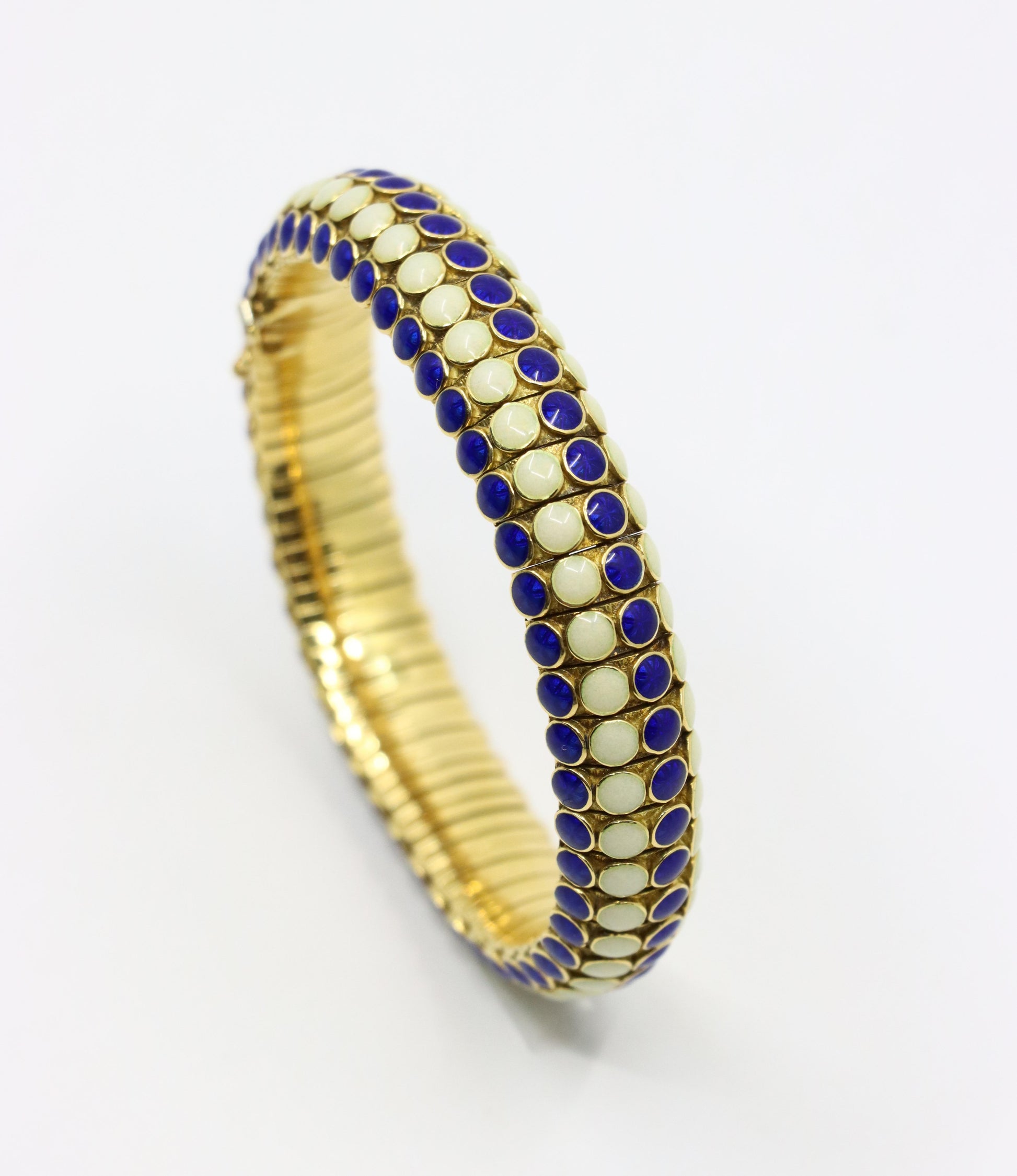 Vintage Tiffany & Co. 18K Gold Enamel Bracelet