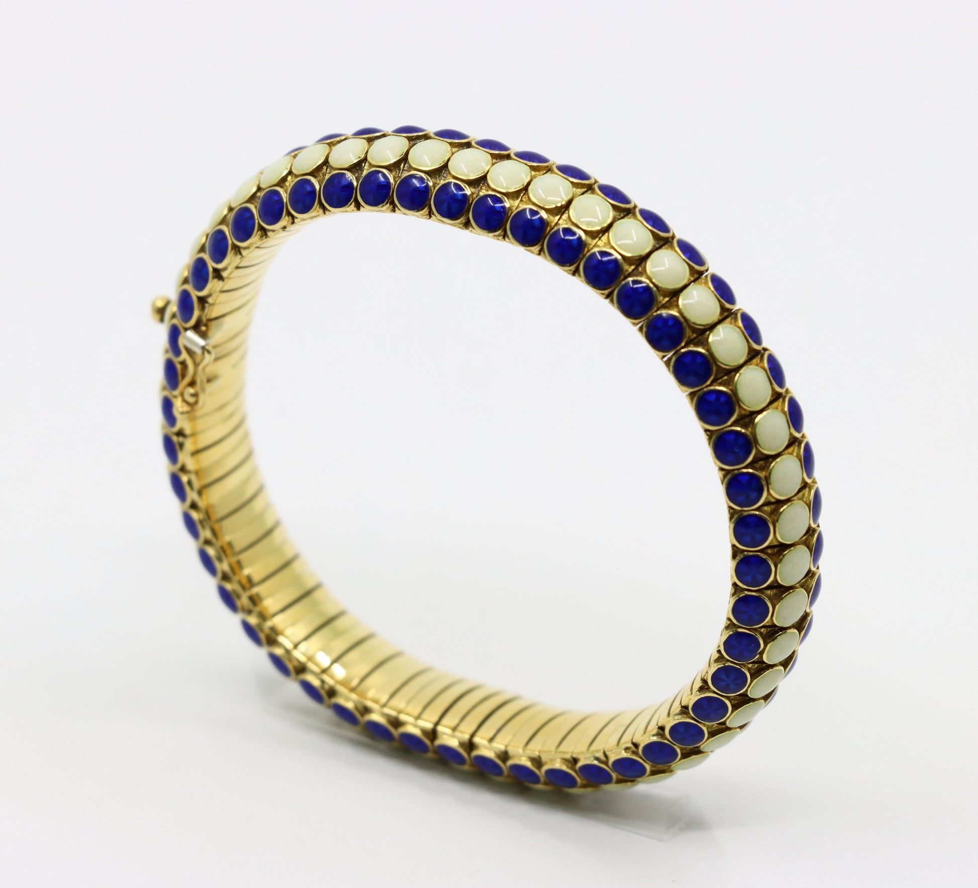 Vintage Tiffany & Co. 18K Gold Enamel Bracelet