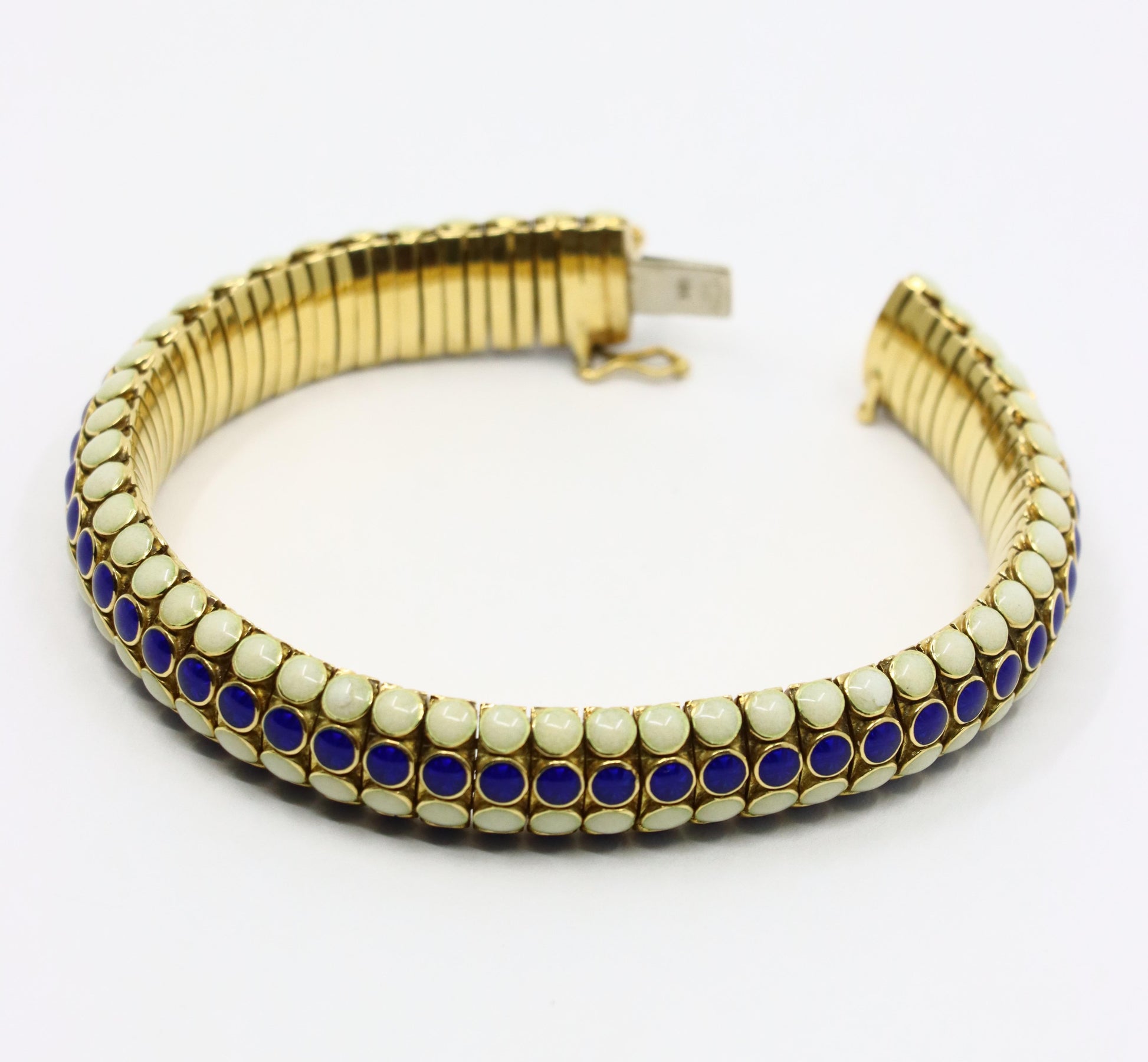 Vintage Tiffany & Co. 18K Gold Enamel Bracelet