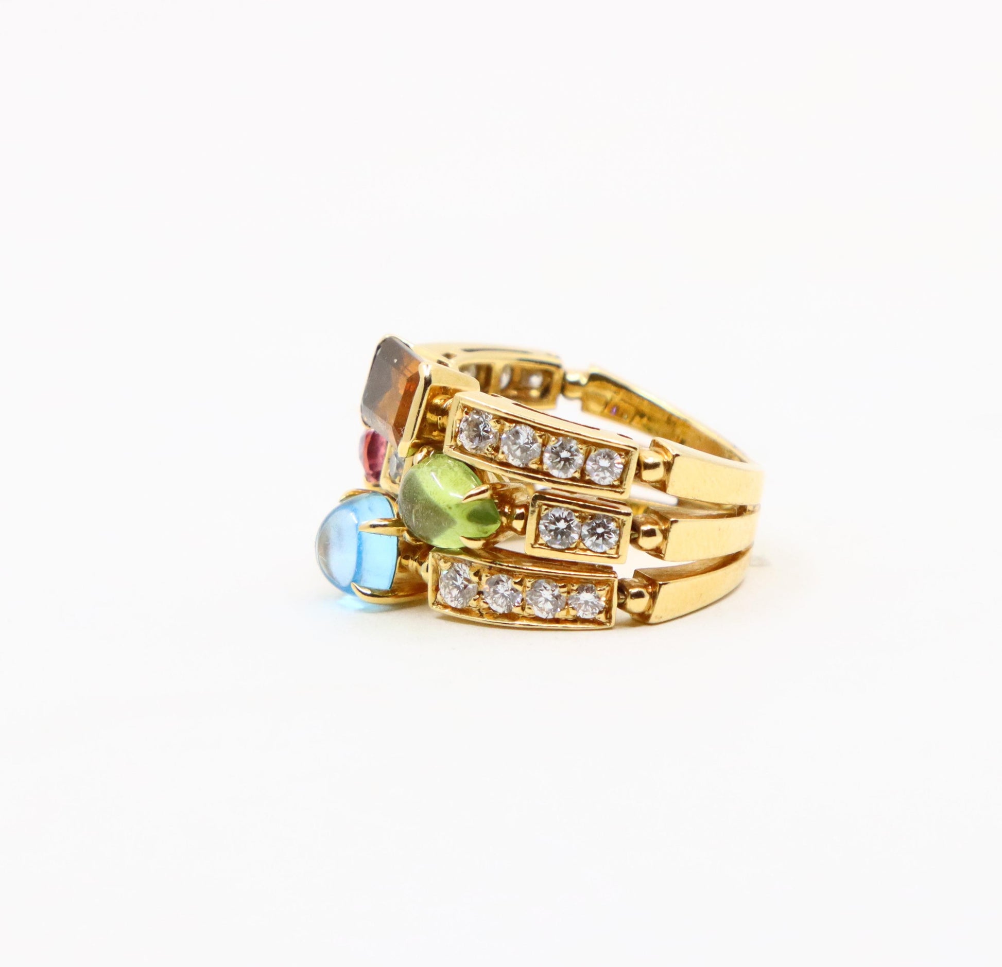 Bulgari Allegra Diamond & Multi-Gemstone Ring
