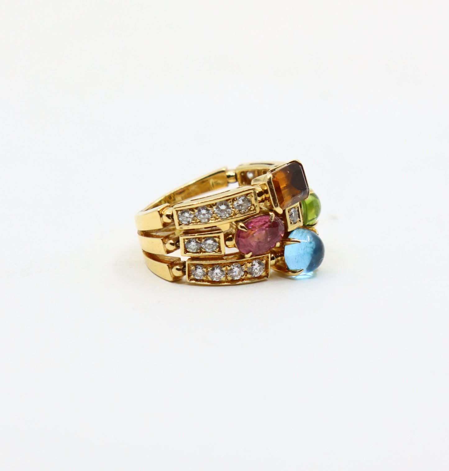 Bulgari Allegra Diamond & Multi-Gemstone Ring