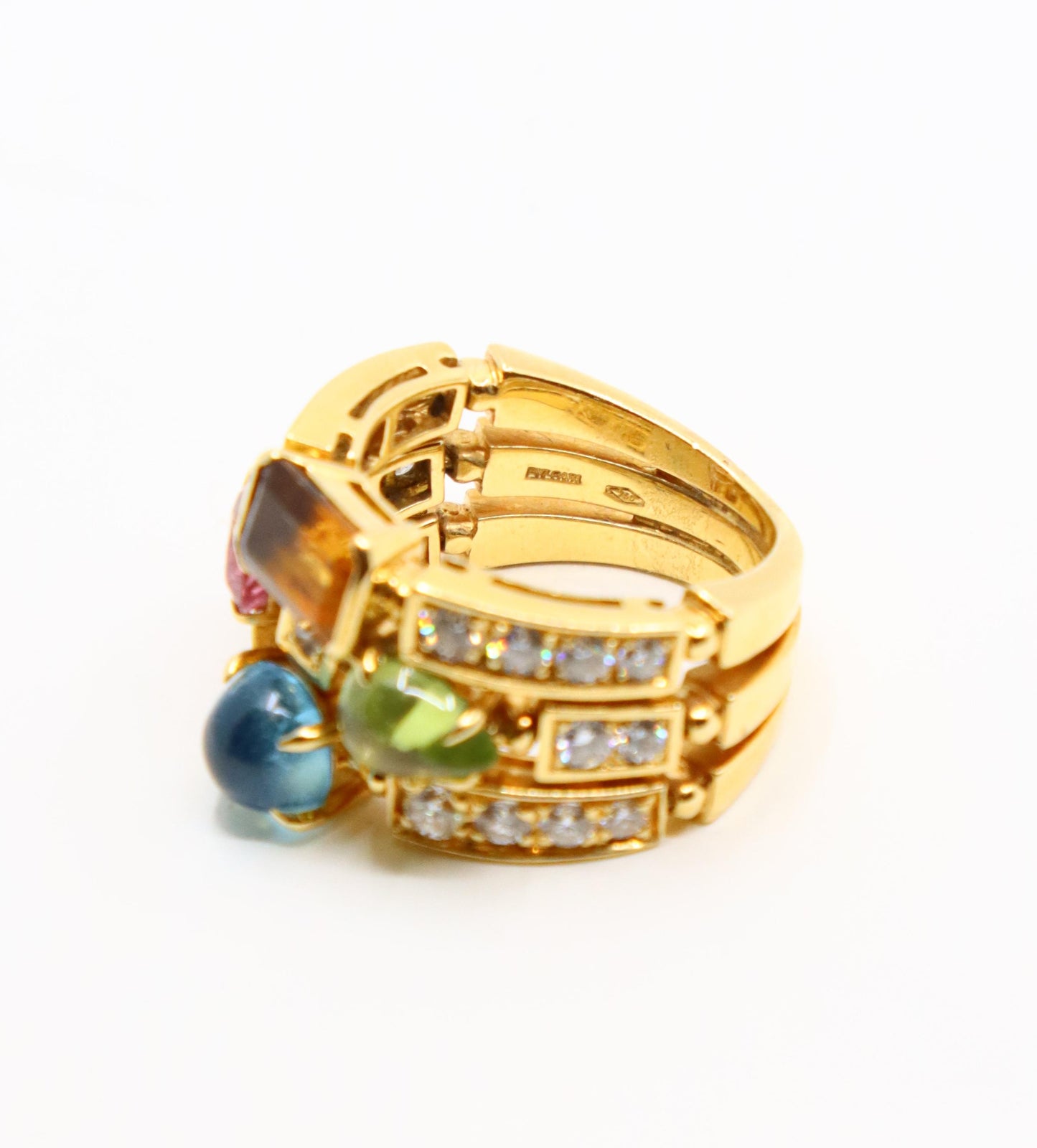 Bulgari Allegra Diamond & Multi-Gemstone Ring