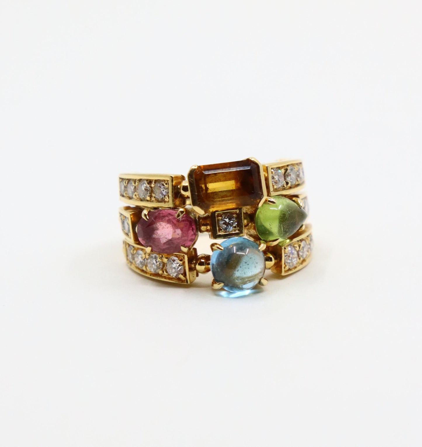 Bulgari Allegra Diamond & Multi-Gemstone Ring