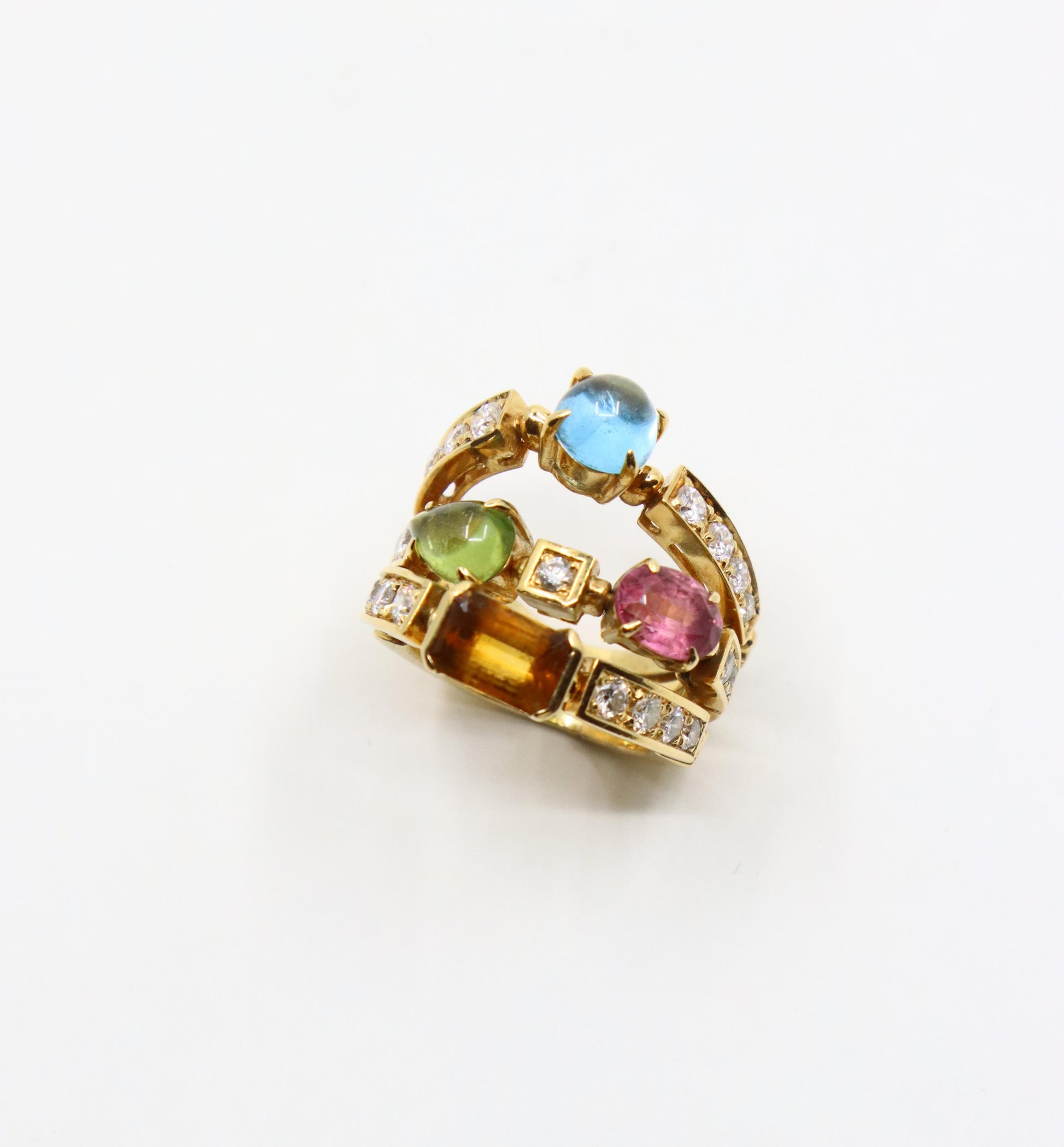 Bulgari Allegra Diamond & Multi-Gemstone Ring