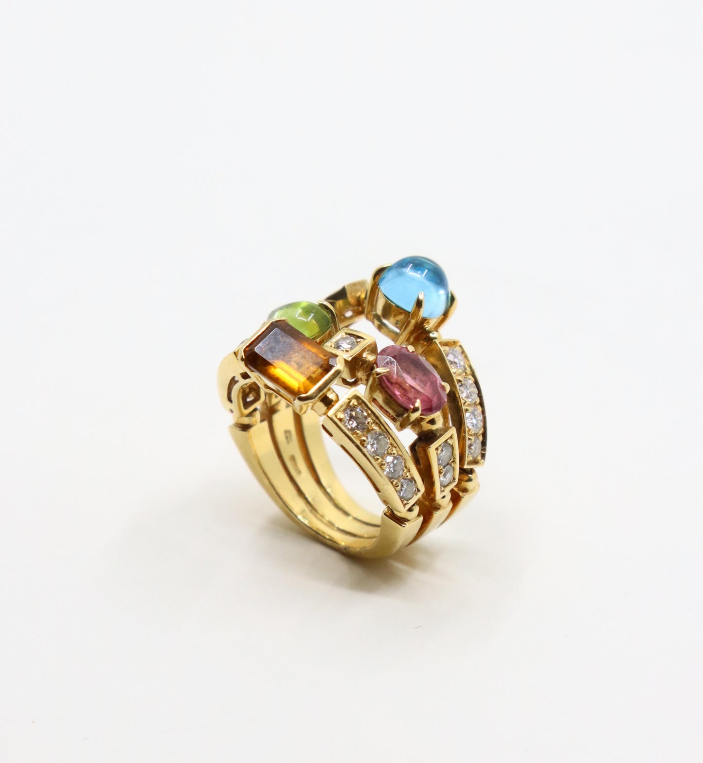 Bulgari Allegra Diamond & Multi-Gemstone Ring