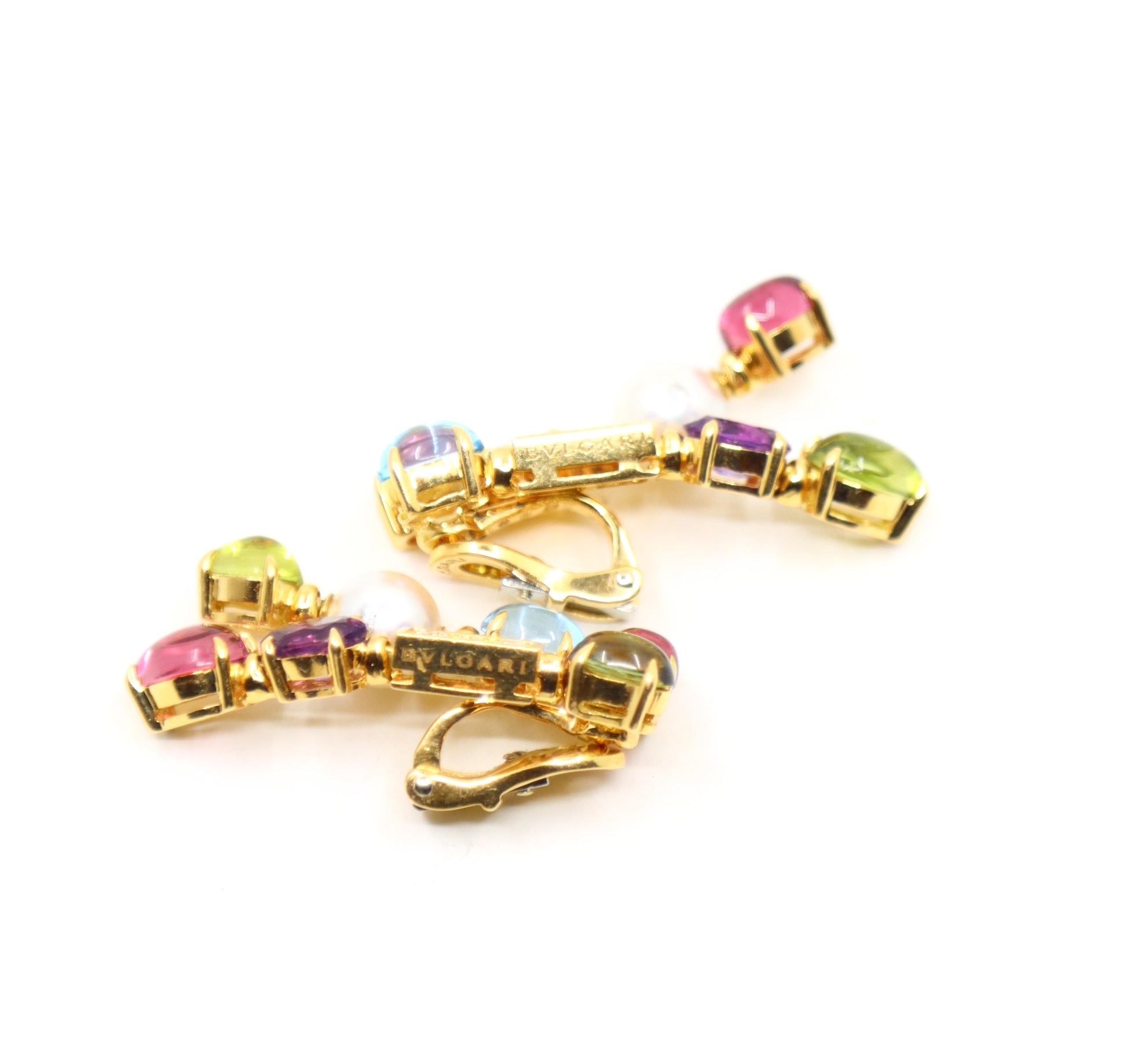 Bulgari Allegra Pearls Diamonds & Multi-gemstone Drop Earring