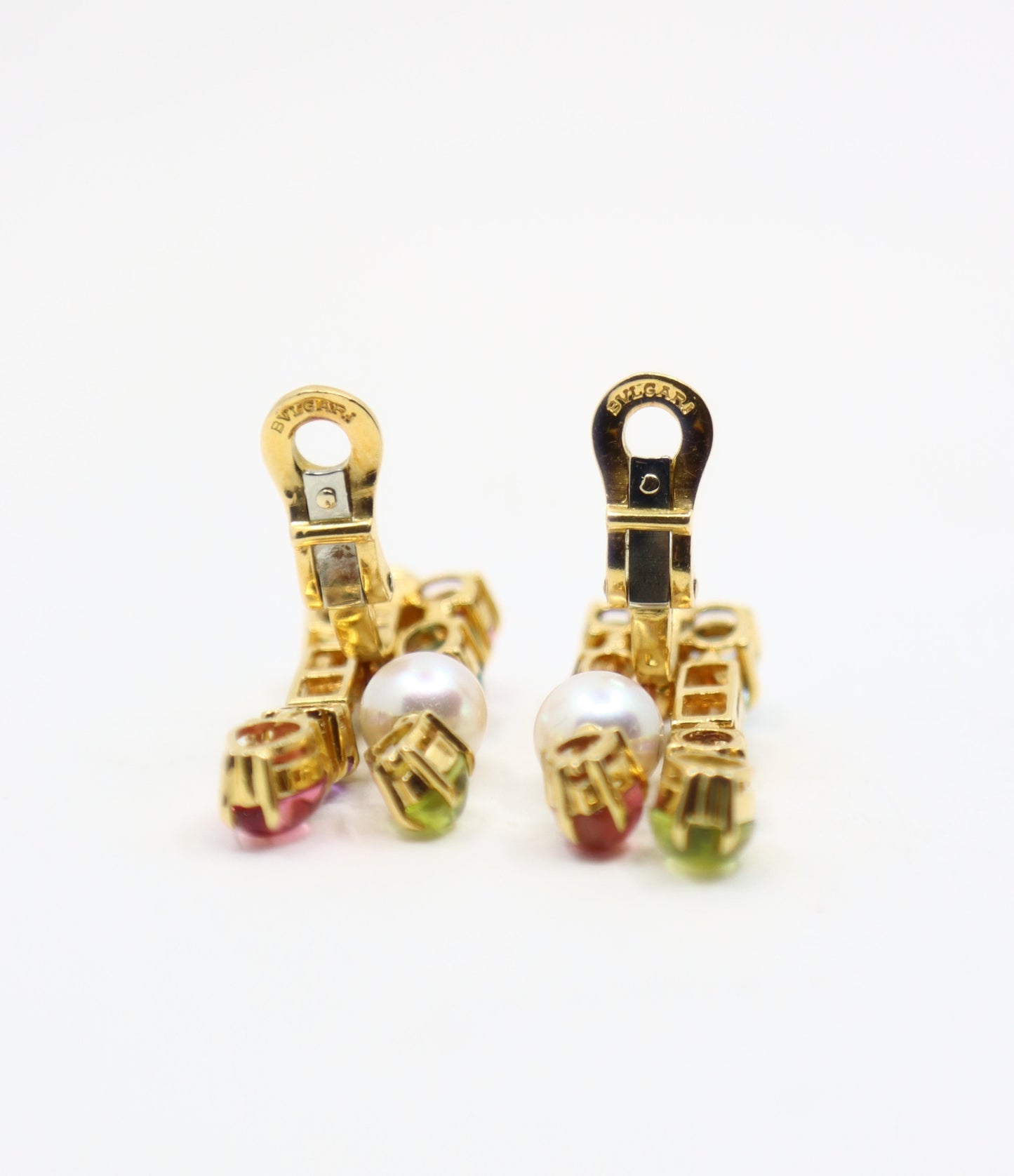Bulgari Allegra Pearls Diamonds & Multi-gemstone Drop Earring