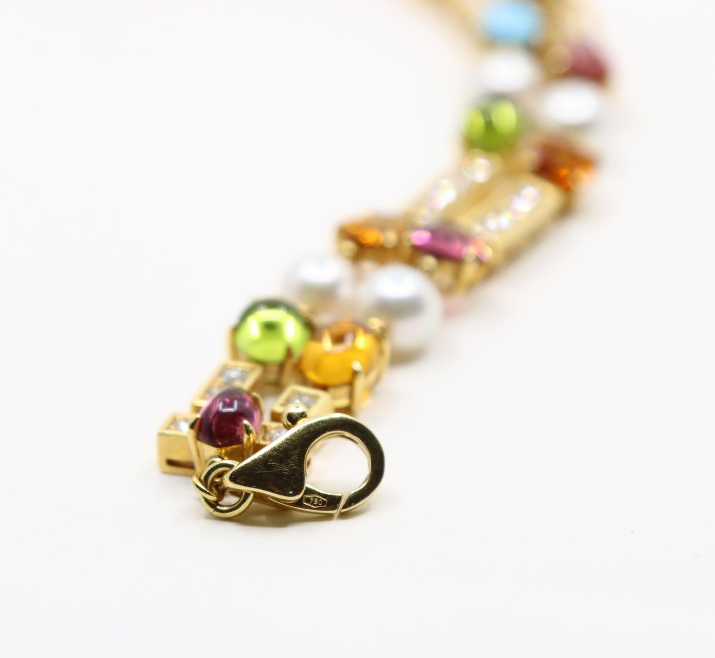 Bulgari Allegra Pearls Diamonds & Multi-gemstone Necklace