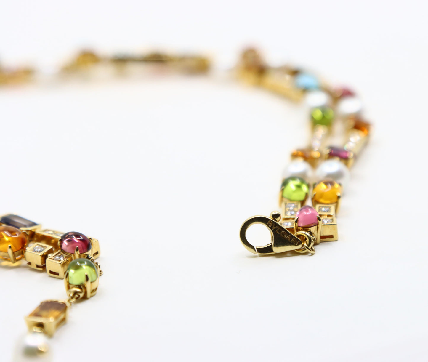 Bulgari Allegra Pearls Diamonds & Multi-gemstone Necklace