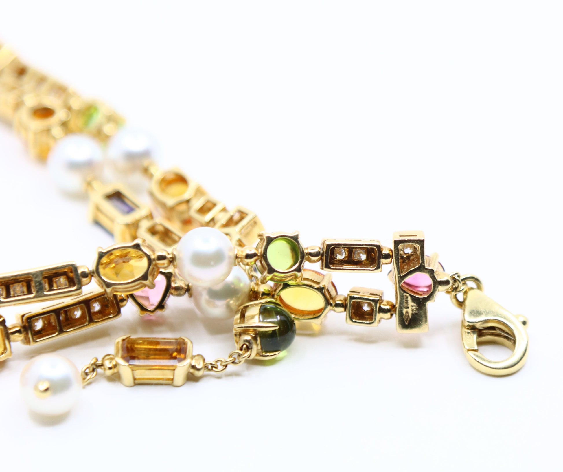 Bulgari Allegra Pearls Diamonds & Multi-gemstone Necklace