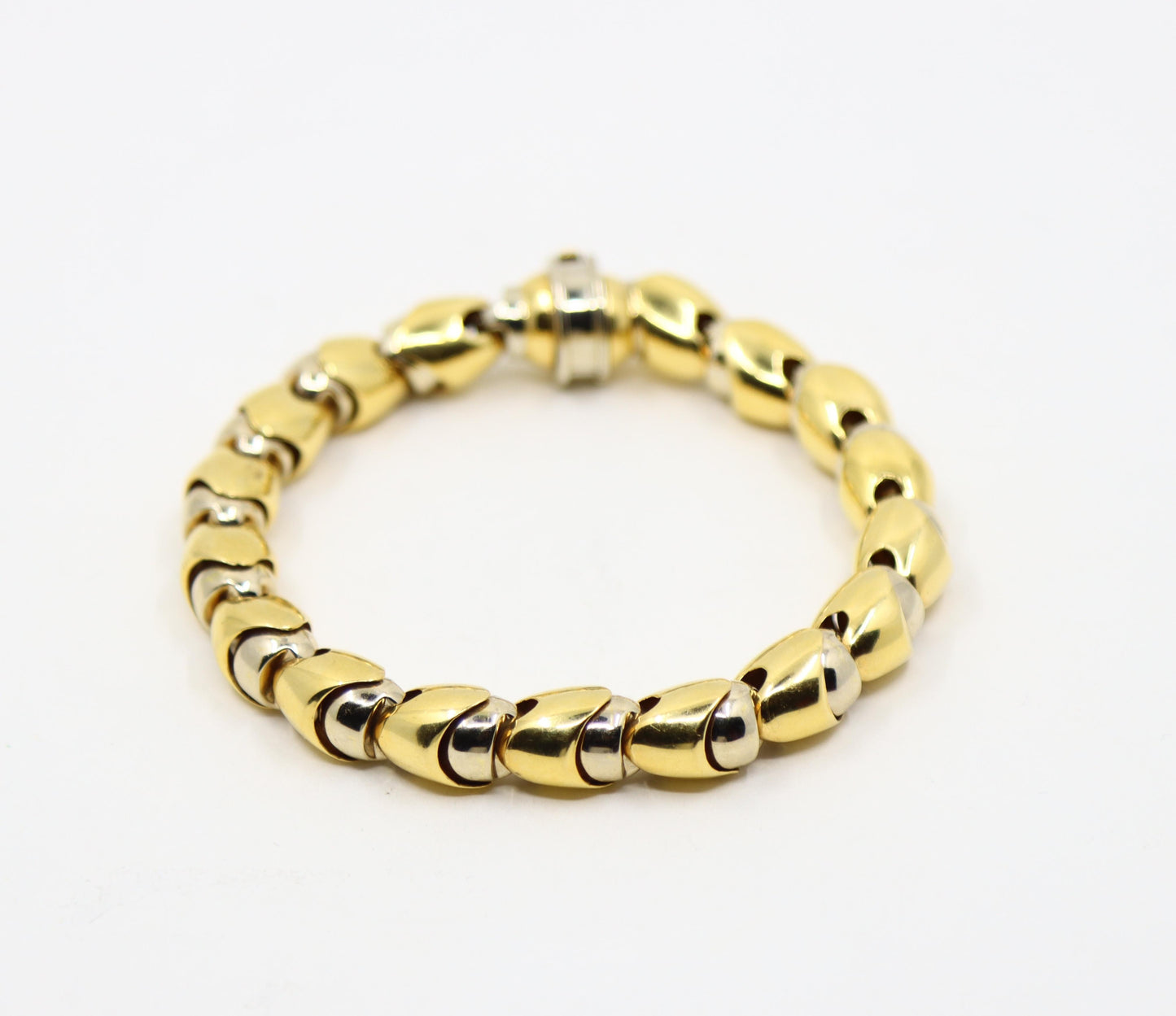 BARAKA 18K Yellow & White Gold Link Bracelet