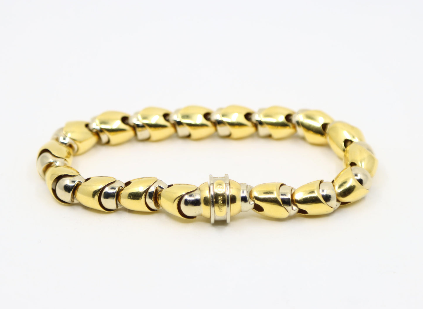 BARAKA 18K Yellow & White Gold Link Bracelet