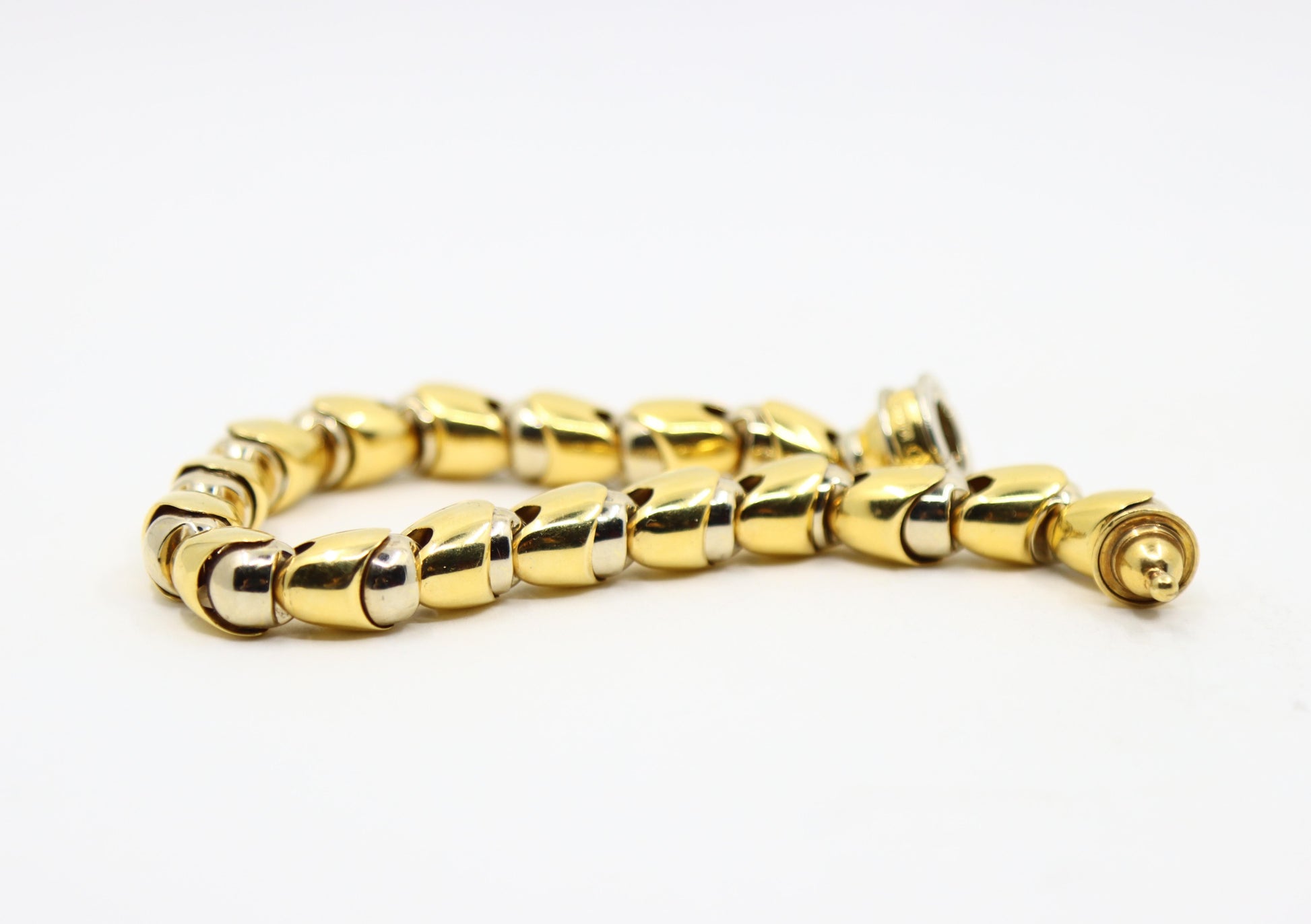 BARAKA 18K Yellow & White Gold Link Bracelet