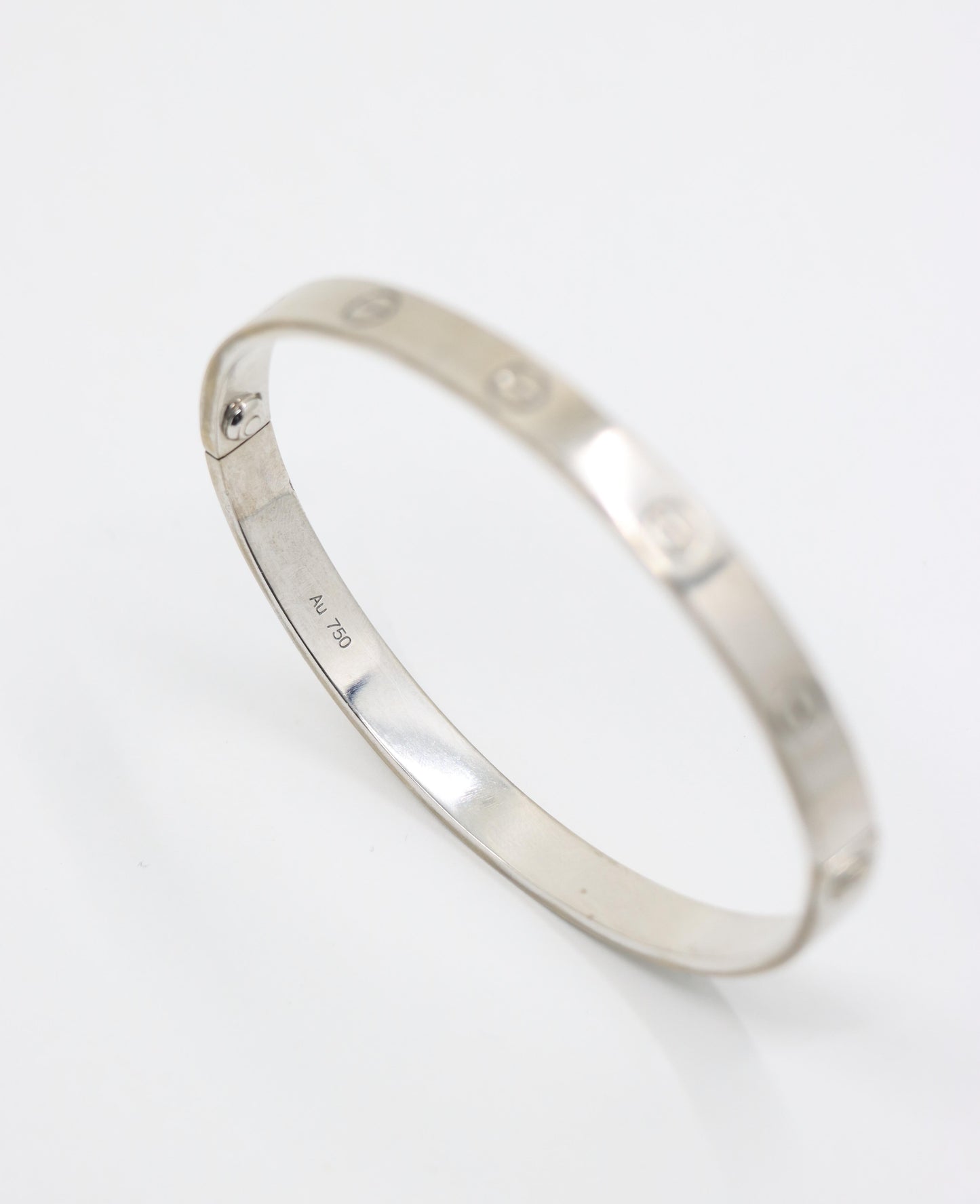 Cartier 18K White Gold Classic LOVE Bracelet