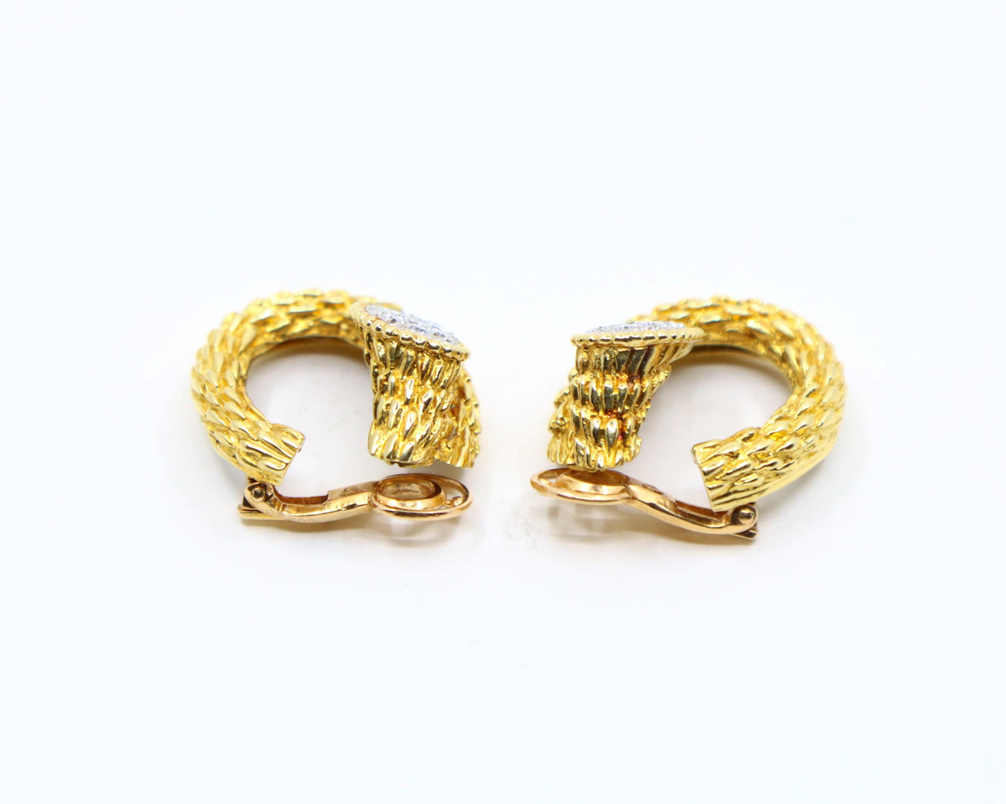 Boucheron 18K Gold Diamonds "Serpent Boheme" Earrings