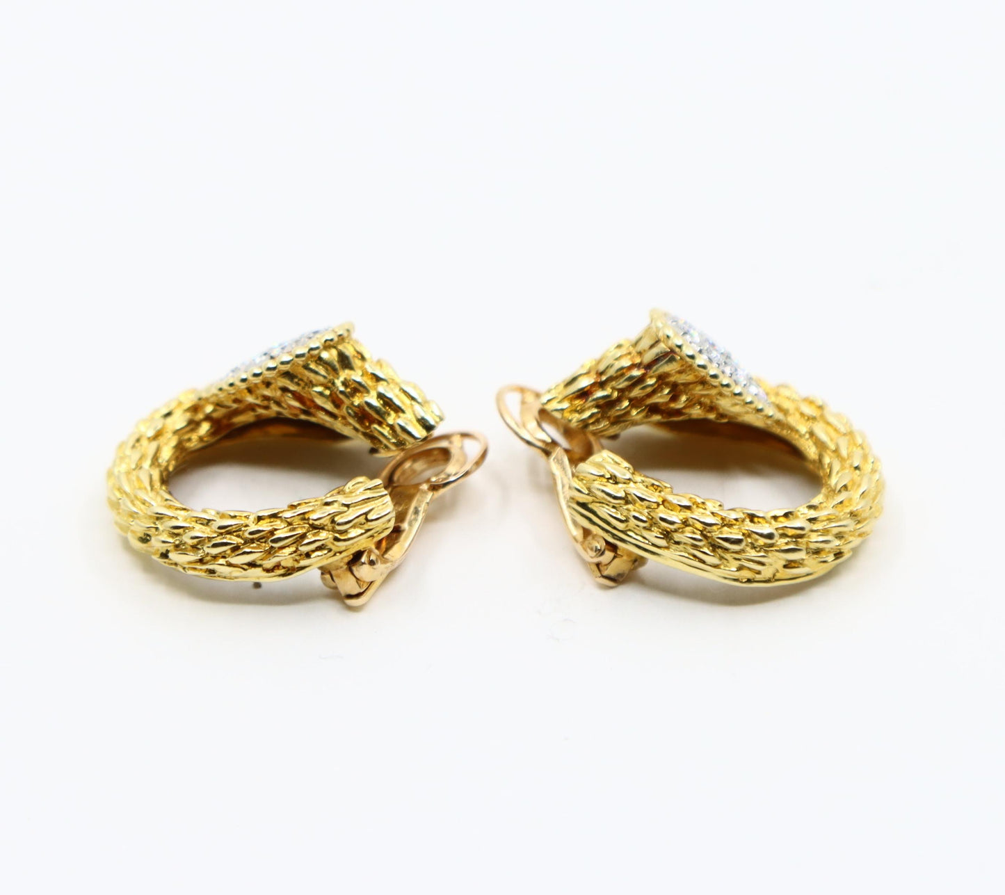 Boucheron 18K Gold Diamonds "Serpent Boheme" Earrings