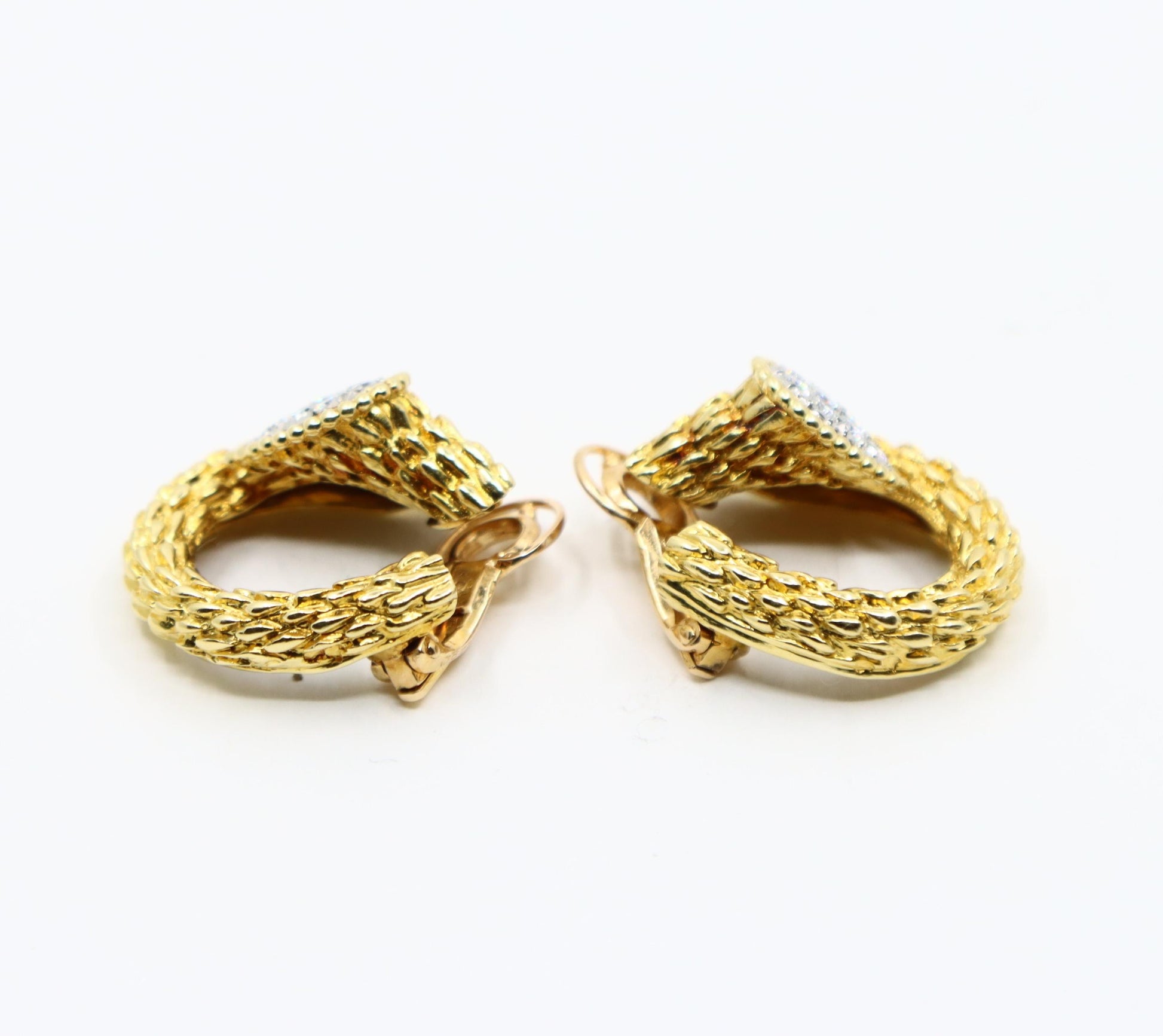 Boucheron 18K Gold Diamonds "Serpent Boheme" Earrings