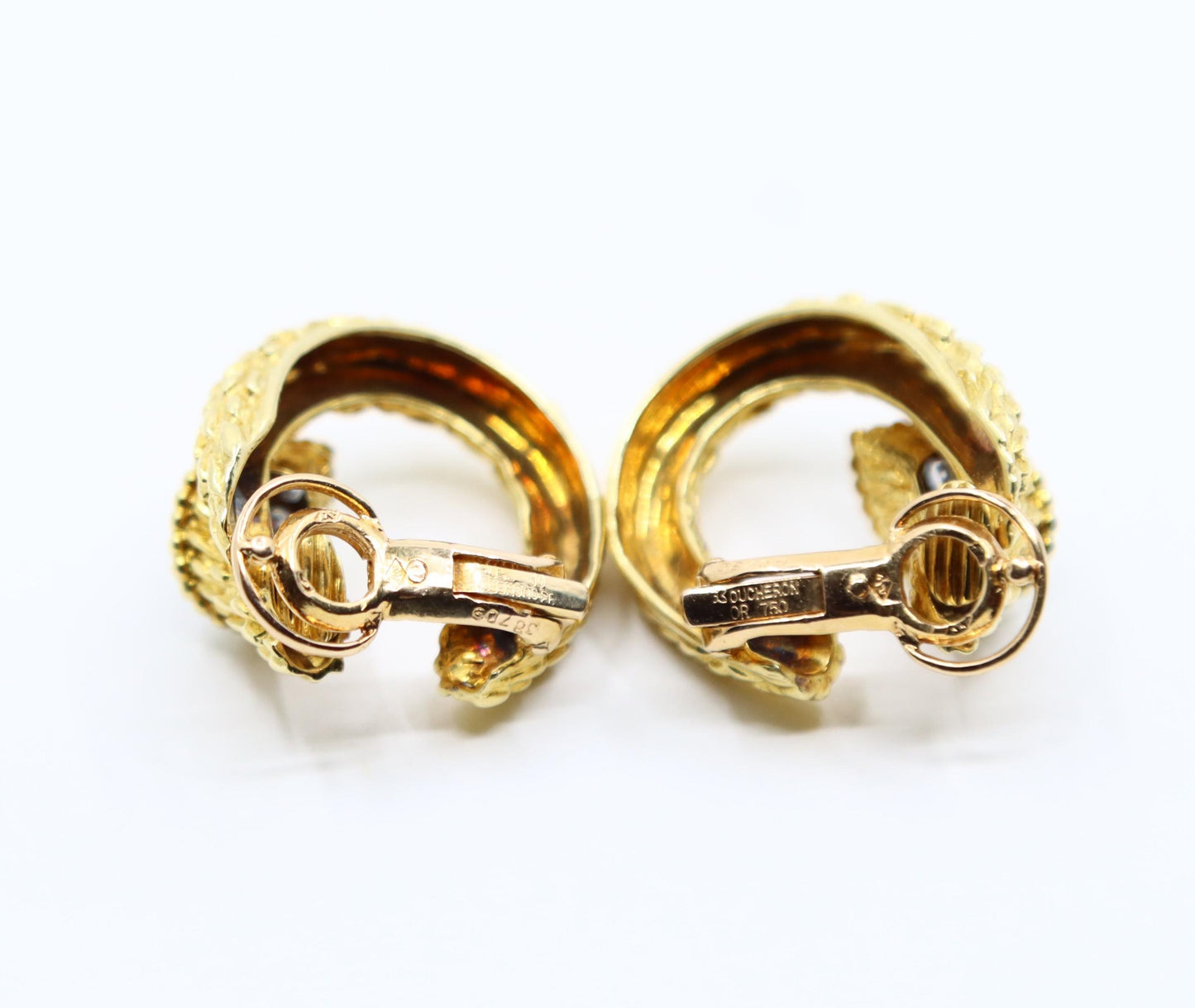 Boucheron 18K Gold Diamonds "Serpent Boheme" Earrings
