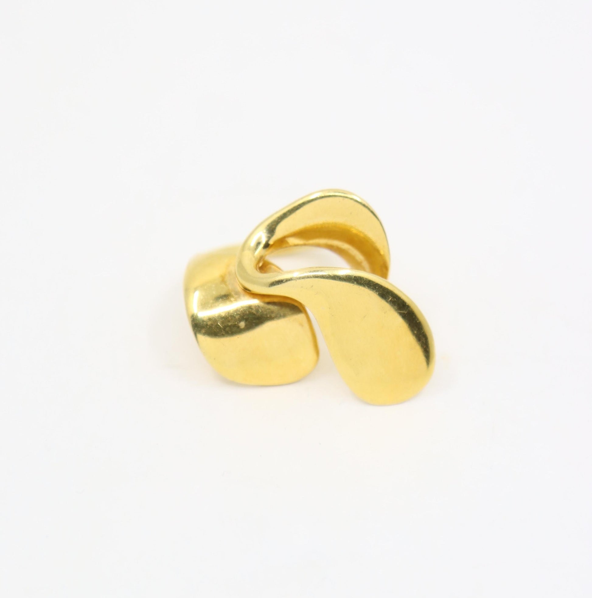 Alain Duclos 18K Gold Designer Asymmetric Ring