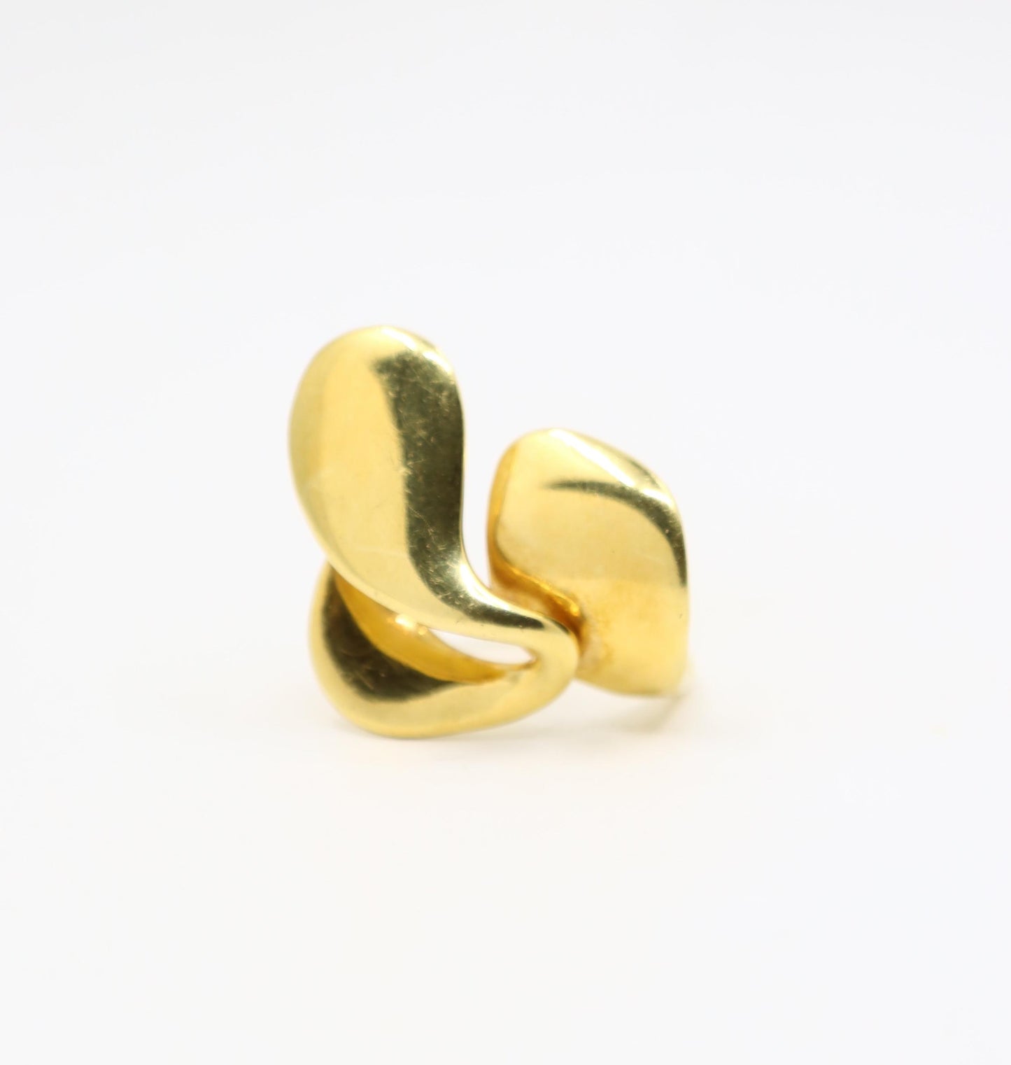 Alain Duclos 18K Gold Designer Asymmetric Ring
