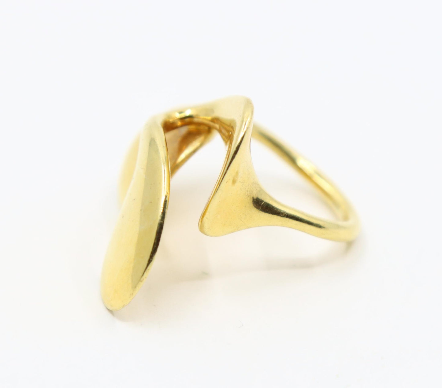 Alain Duclos 18K Gold Designer Asymmetric Ring