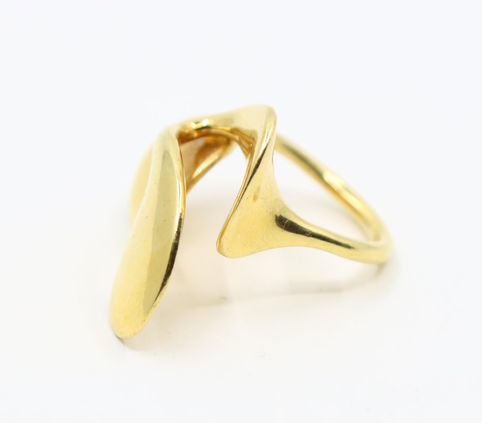 Alain Duclos 18K Gold Designer Asymmetric Ring