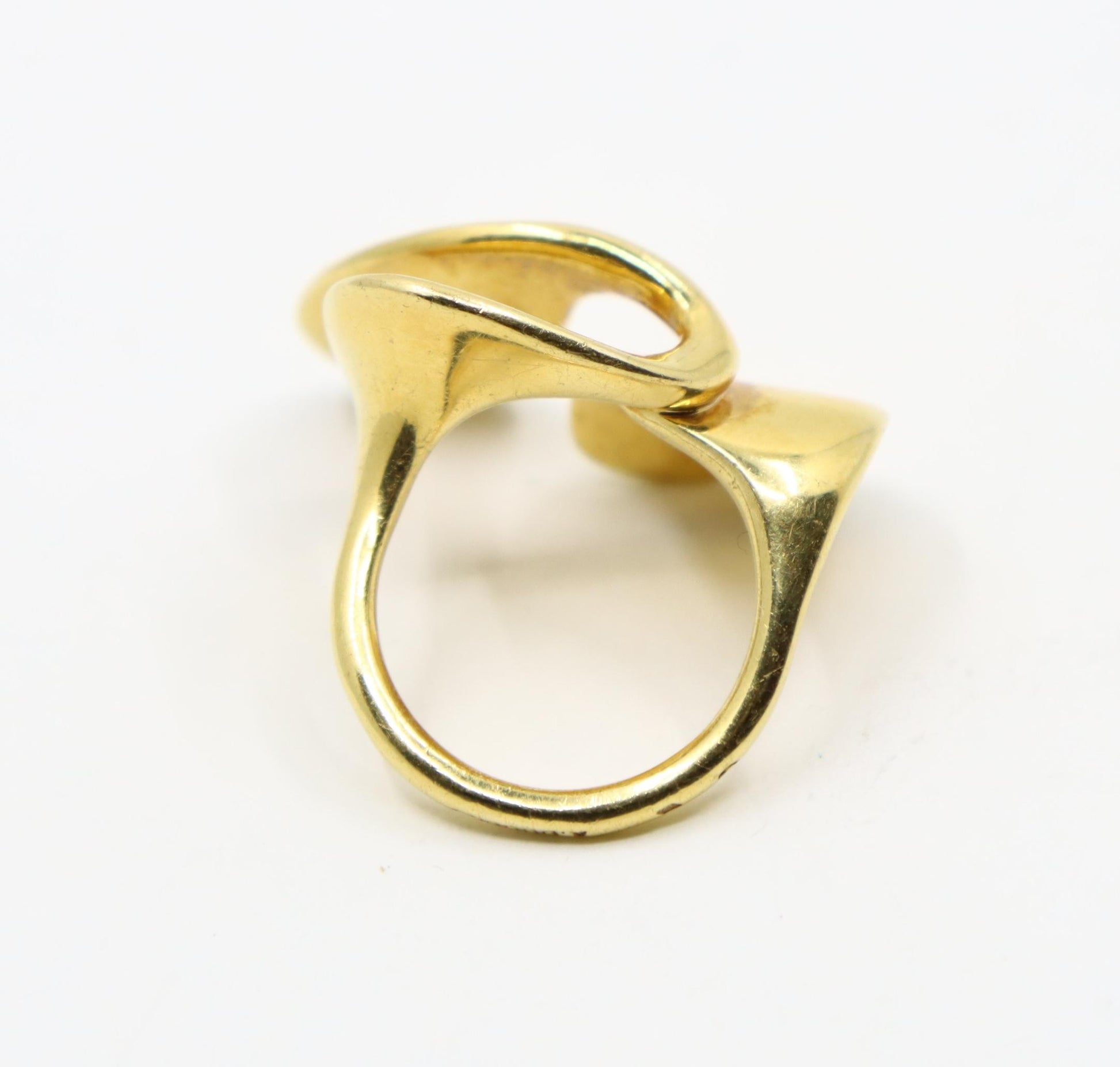 Alain Duclos 18K Gold Designer Asymmetric Ring