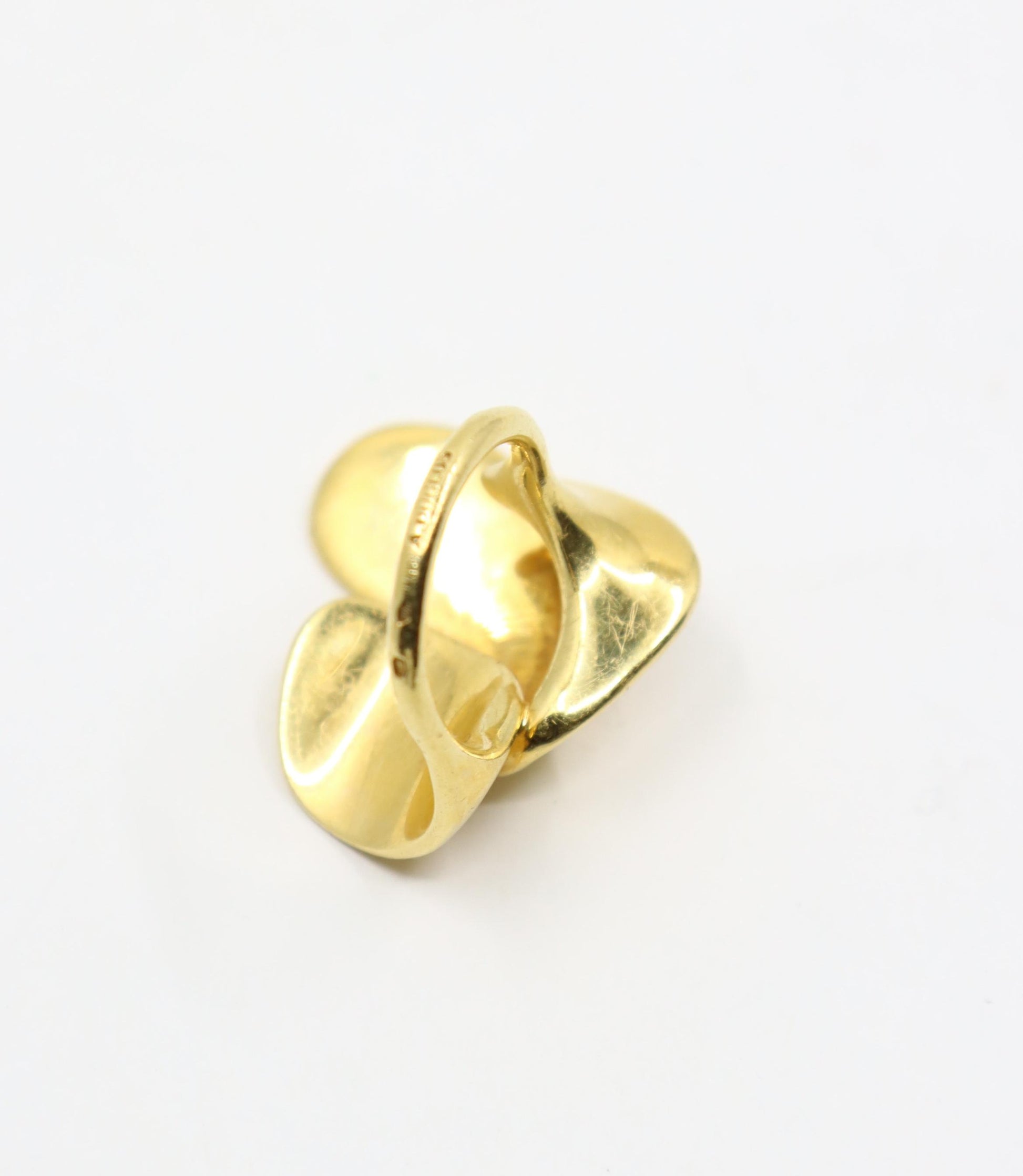 Alain Duclos 18K Gold Designer Asymmetric Ring