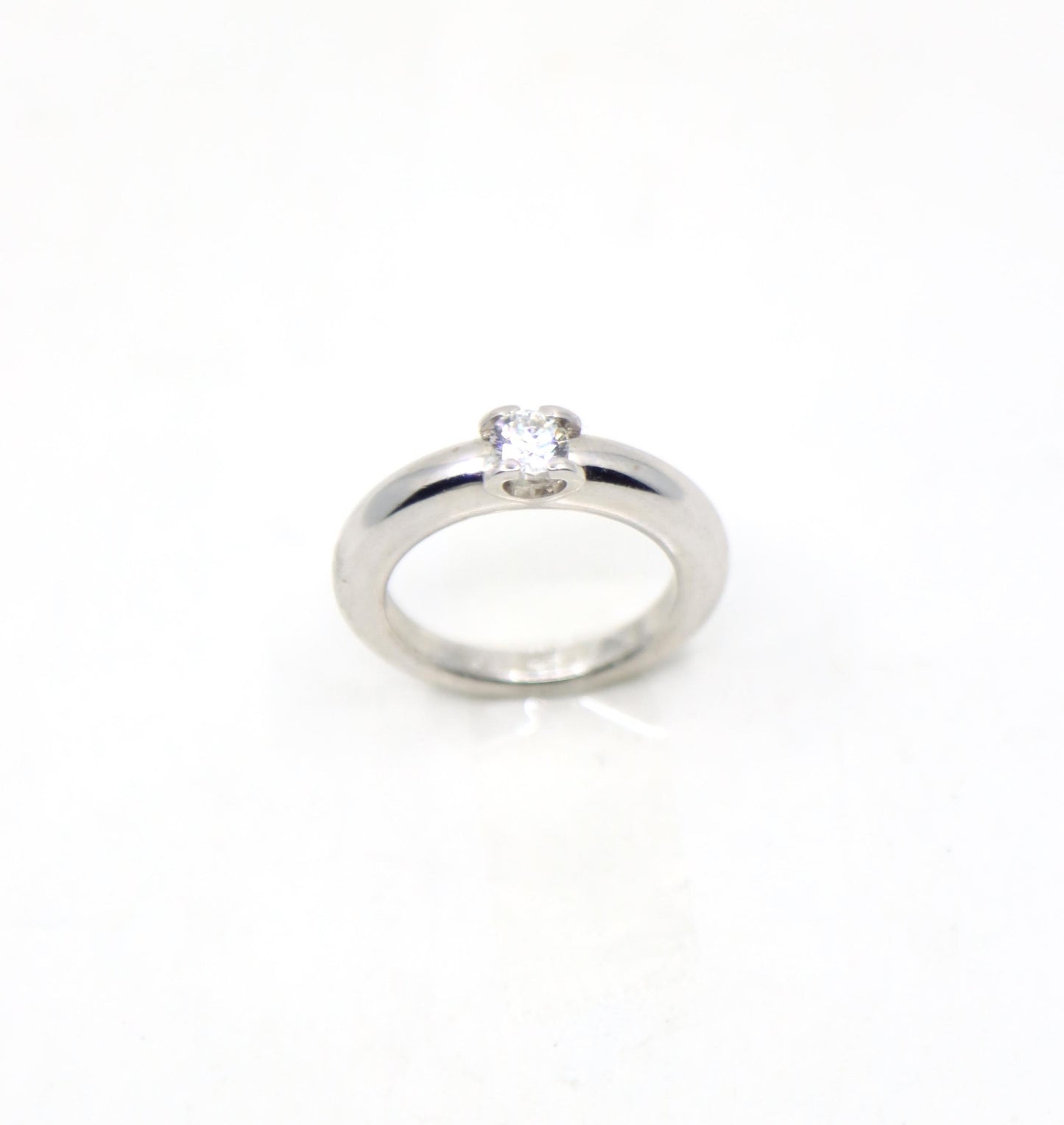 Cartier 18K White Gold Engagement Ring
