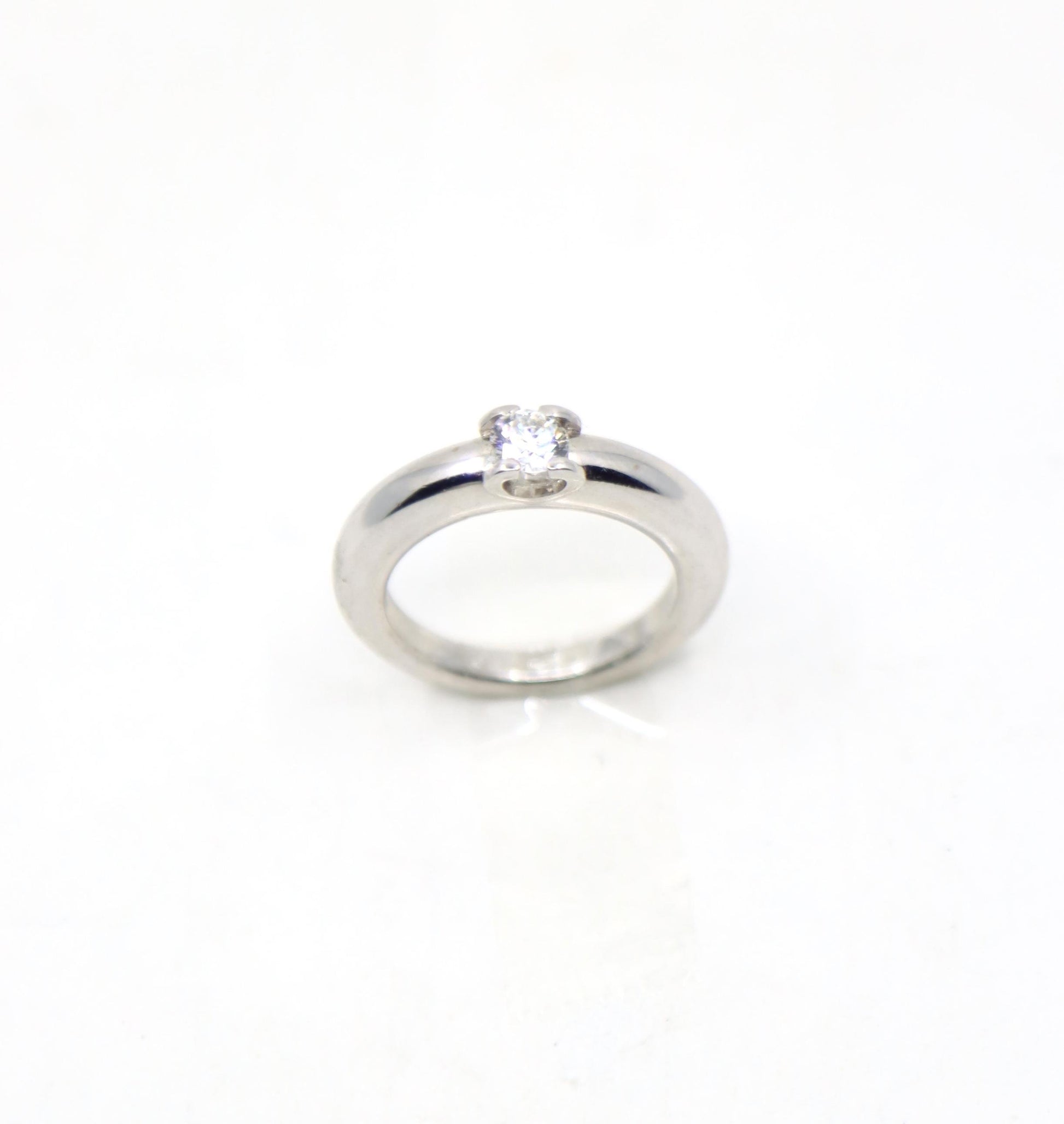 Cartier 18K White Gold Engagement Ring