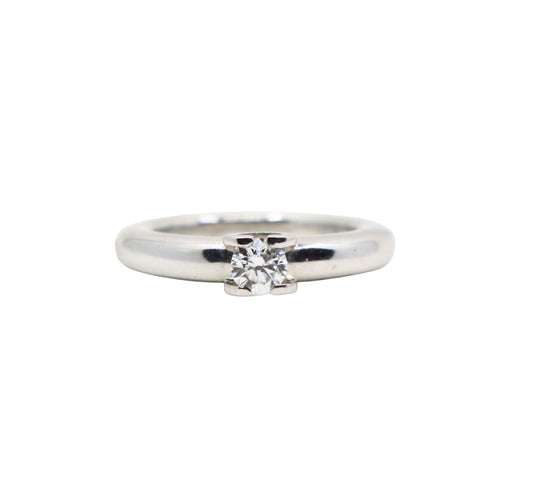 Cartier 18K White Gold Engagement Ring