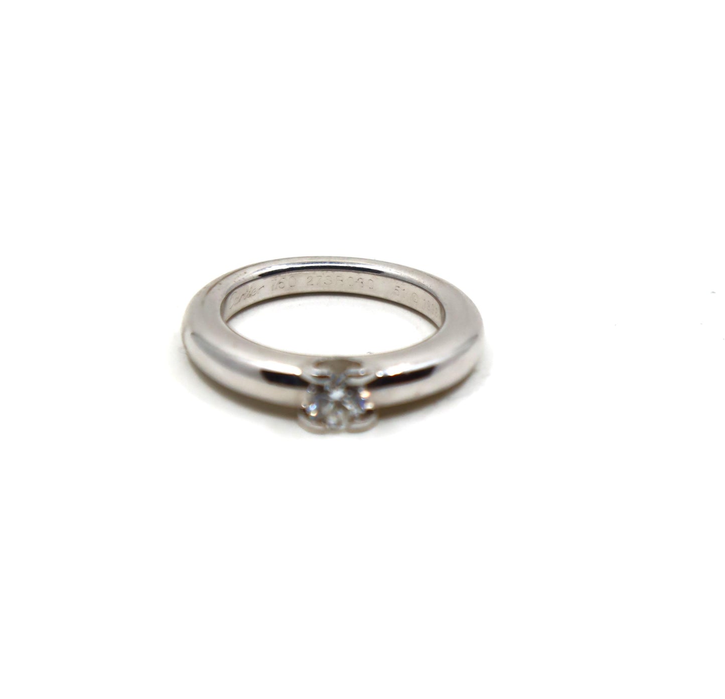 Cartier 18K White Gold Engagement Ring