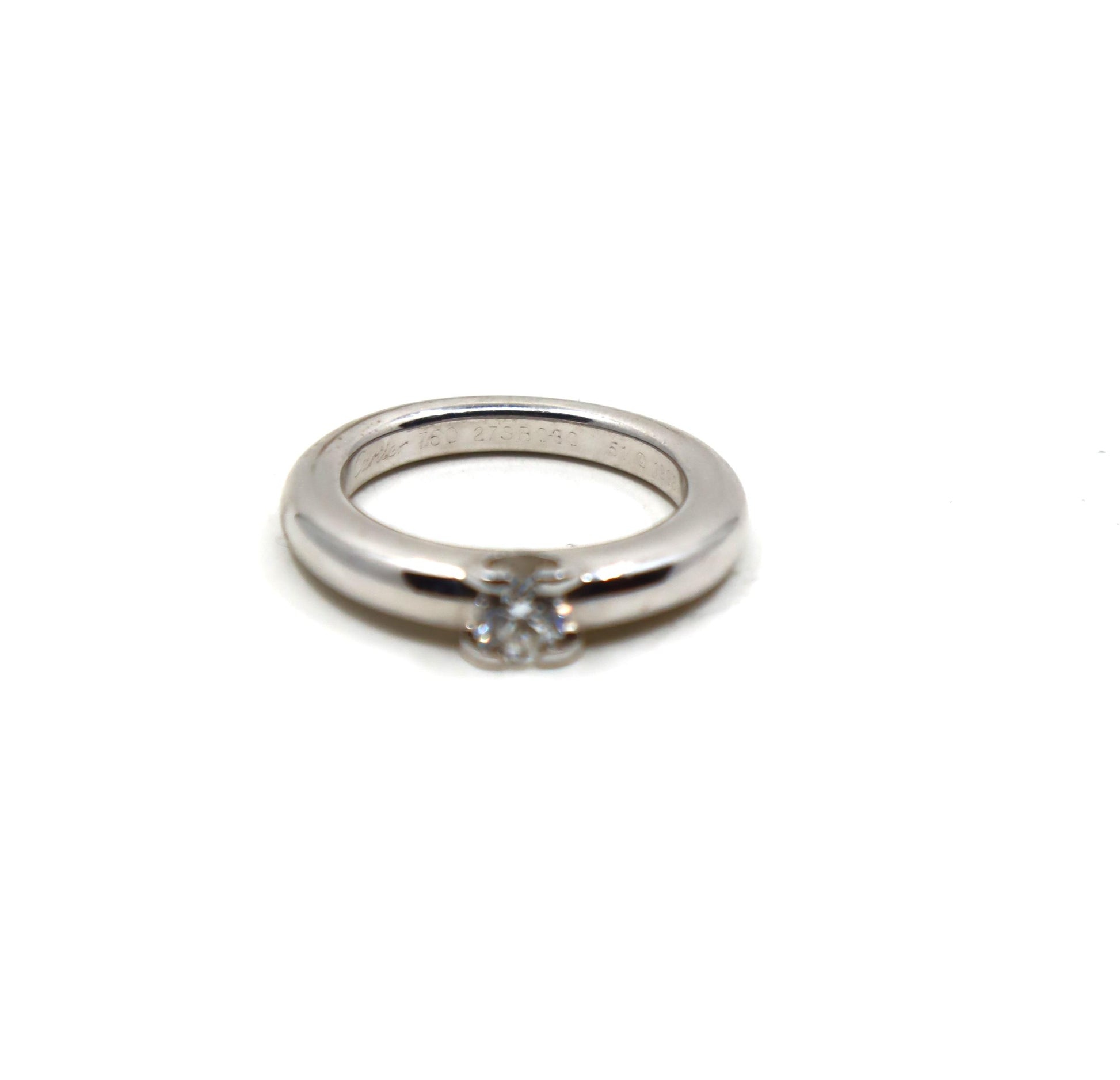Cartier 18K White Gold Engagement Ring