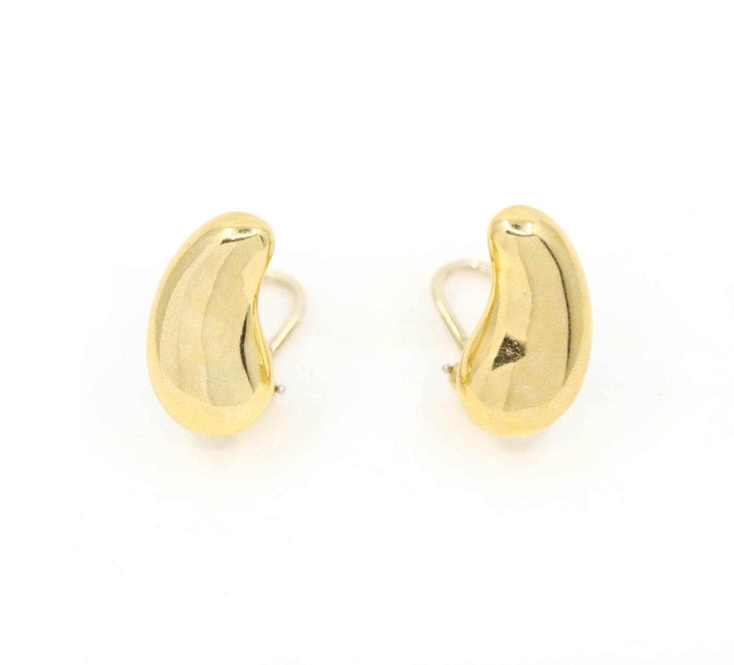 Tiffany & Co Elsa Peretti 18K Gold Bean Earrings