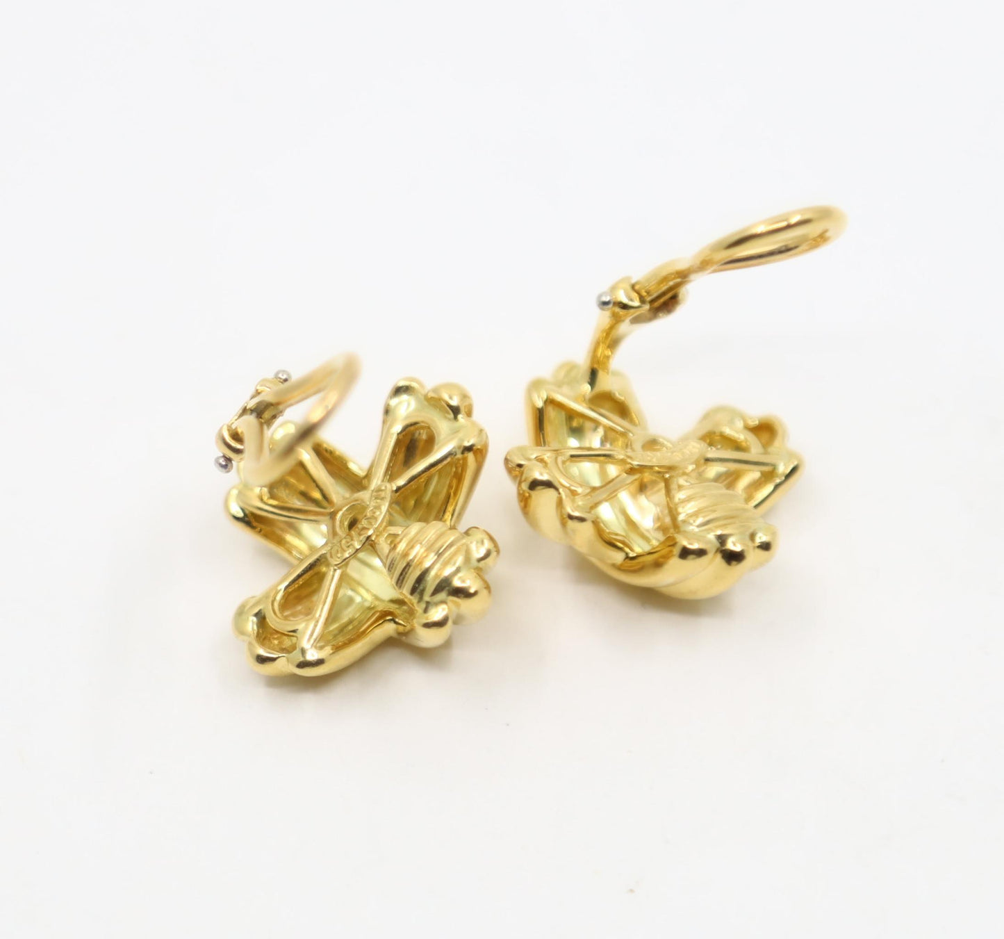 Tiffany & Co 18K Gold Signature X Earrings