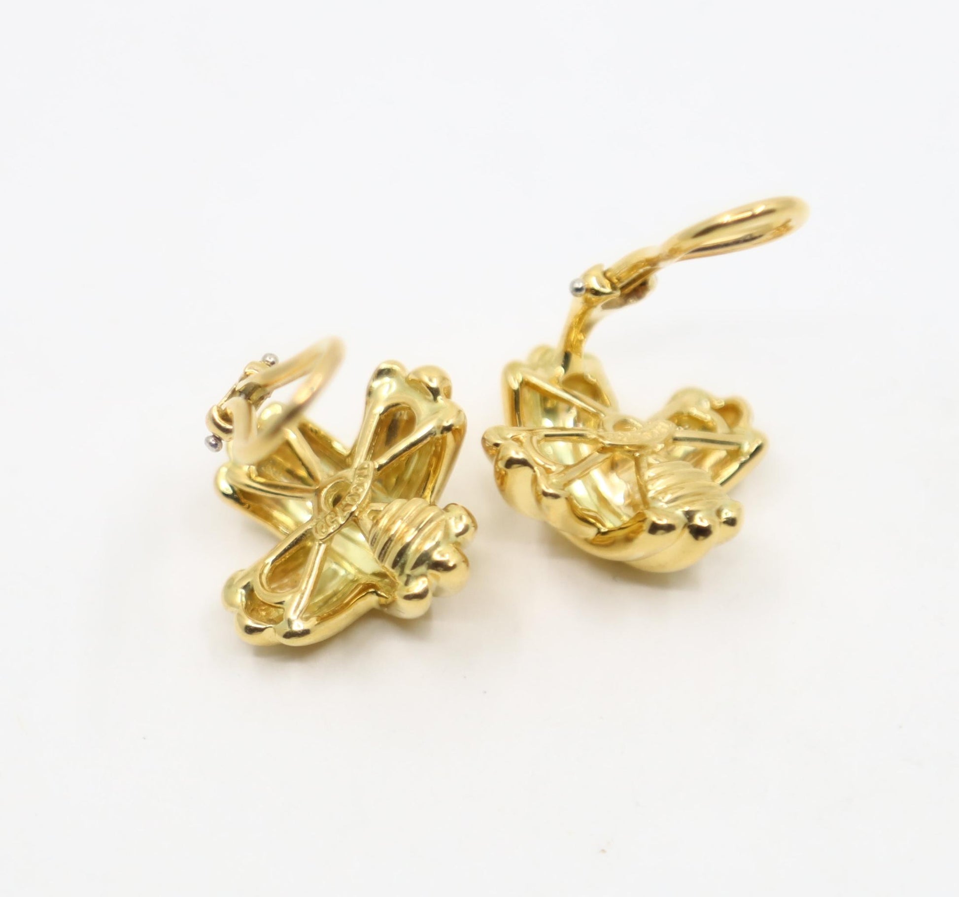 Tiffany & Co 18K Gold Signature X Earrings