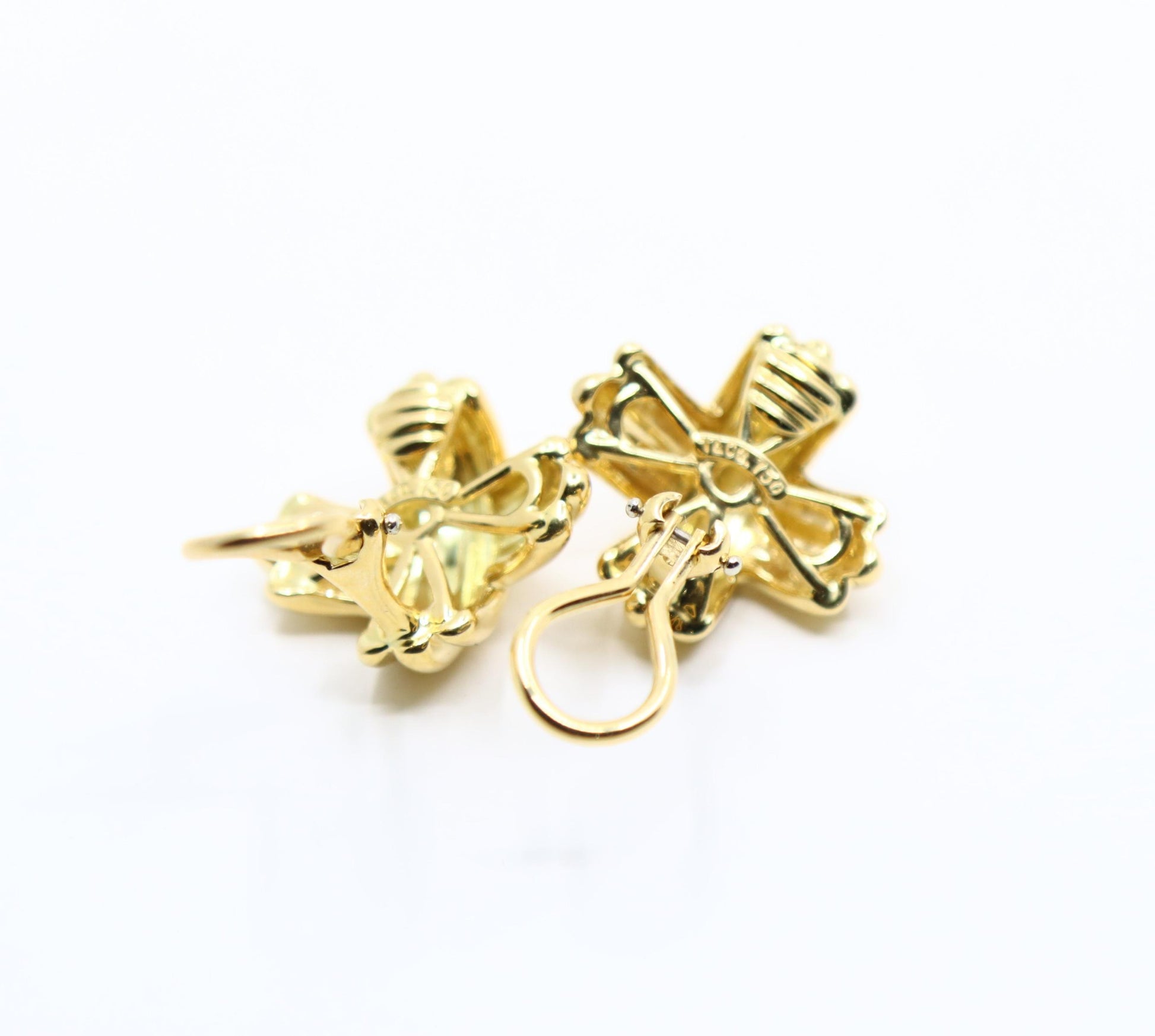 Tiffany & Co 18K Gold Signature X Earrings