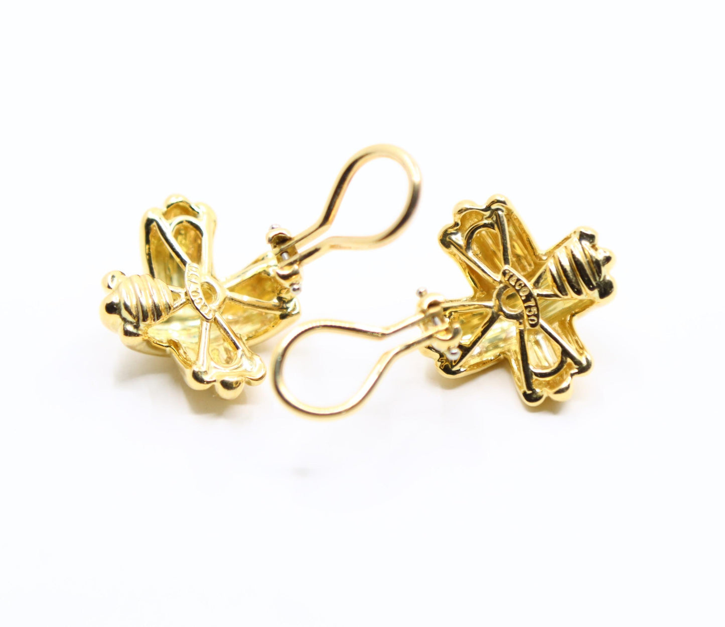 Tiffany & Co 18K Gold Signature X Earrings