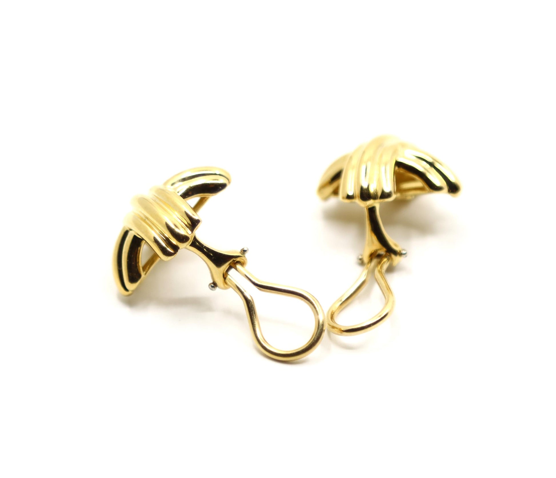 Tiffany & Co 18K Gold Signature X Earrings