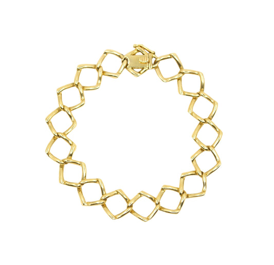 Tiffany & Co Paloma Picasso 18K Gold Triangle Link Bracelet