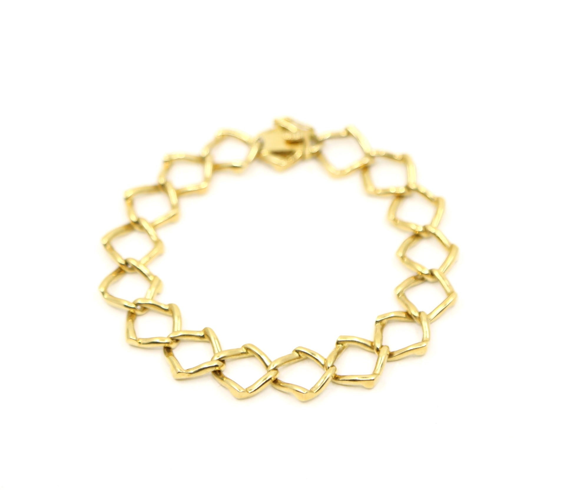 Tiffany & Co Paloma Picasso 18K Gold Triangle Link Bracelet