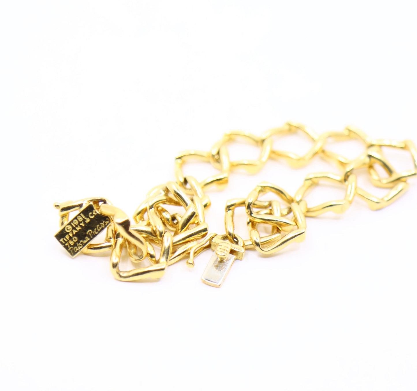 Tiffany & Co Paloma Picasso 18K Gold Triangle Link Bracelet