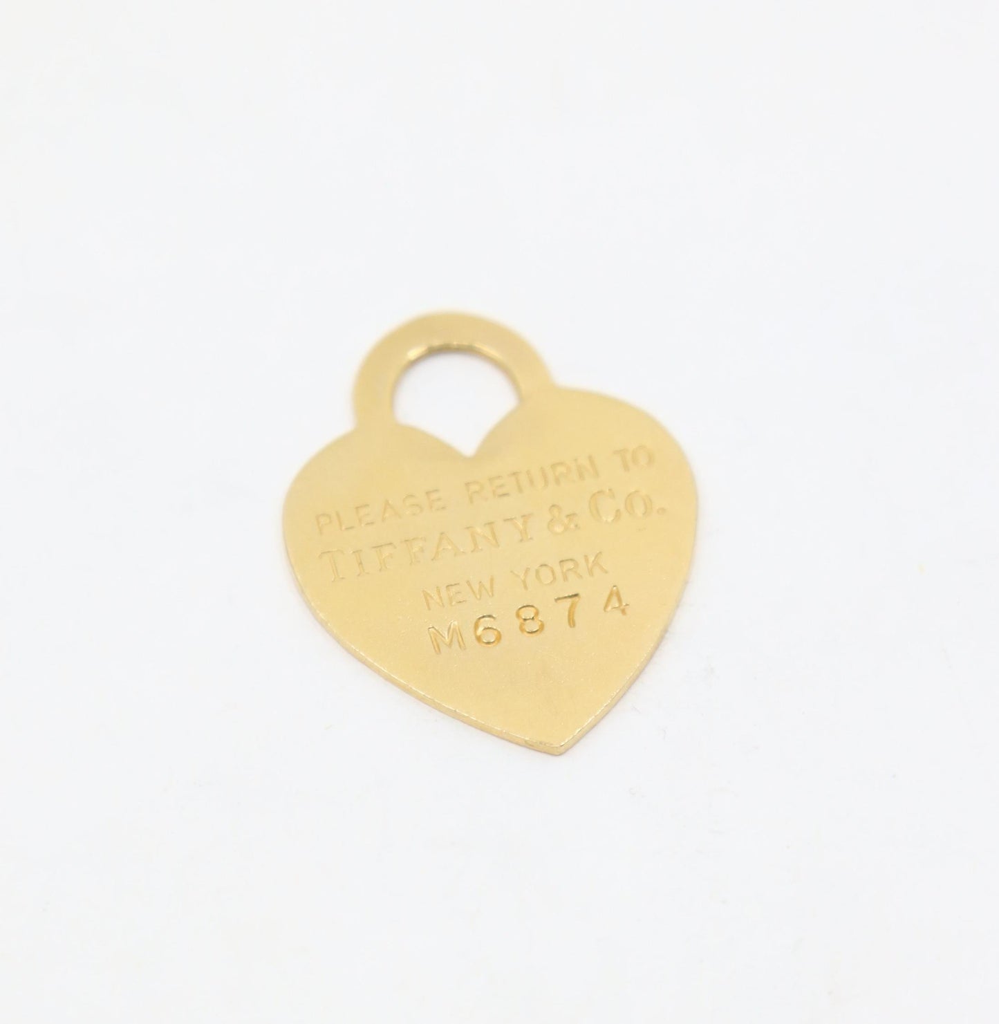 Tiffany & Co 14K Gold Heart Shape Pendant