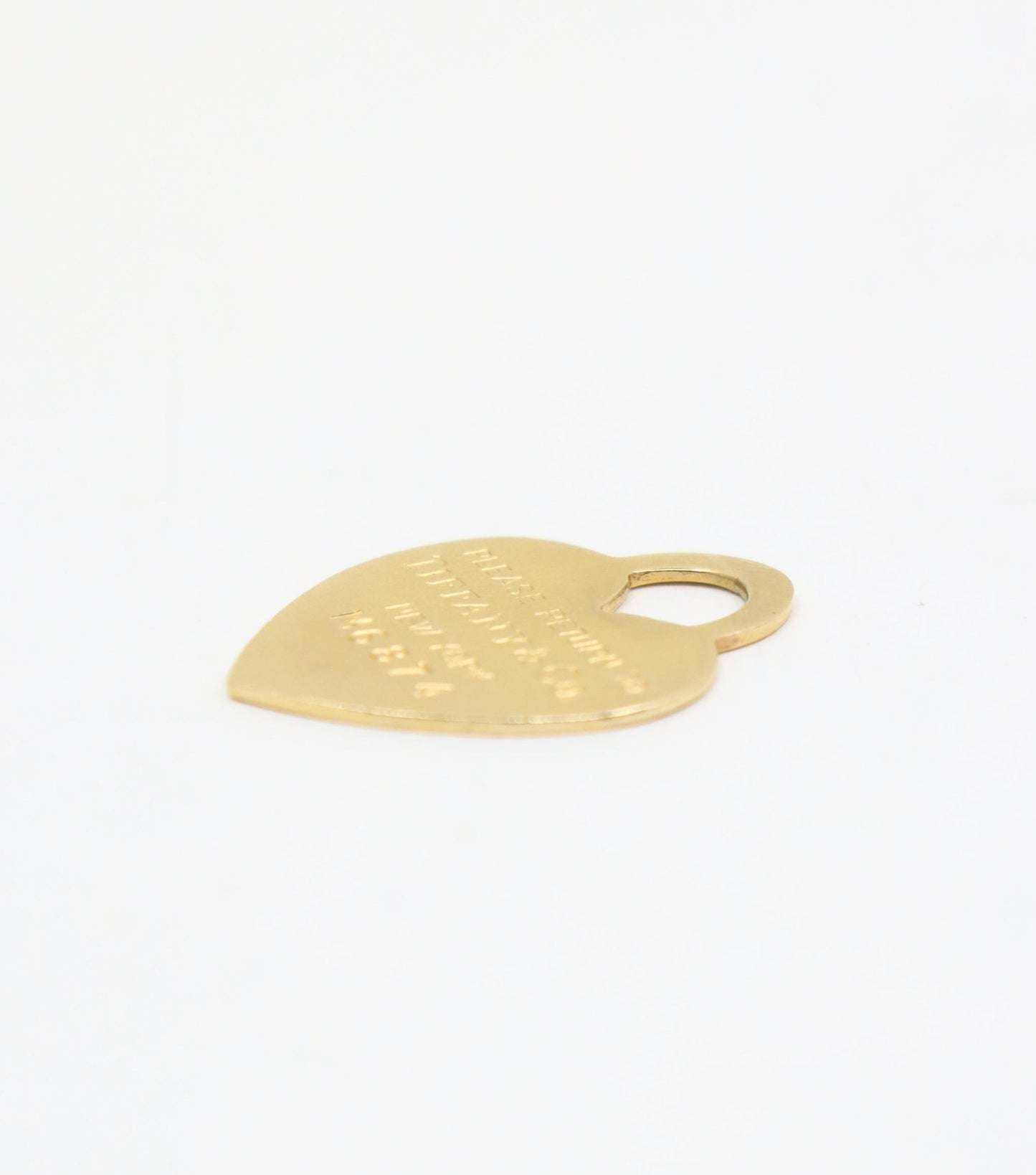 Tiffany & Co 14K Gold Heart Shape Pendant