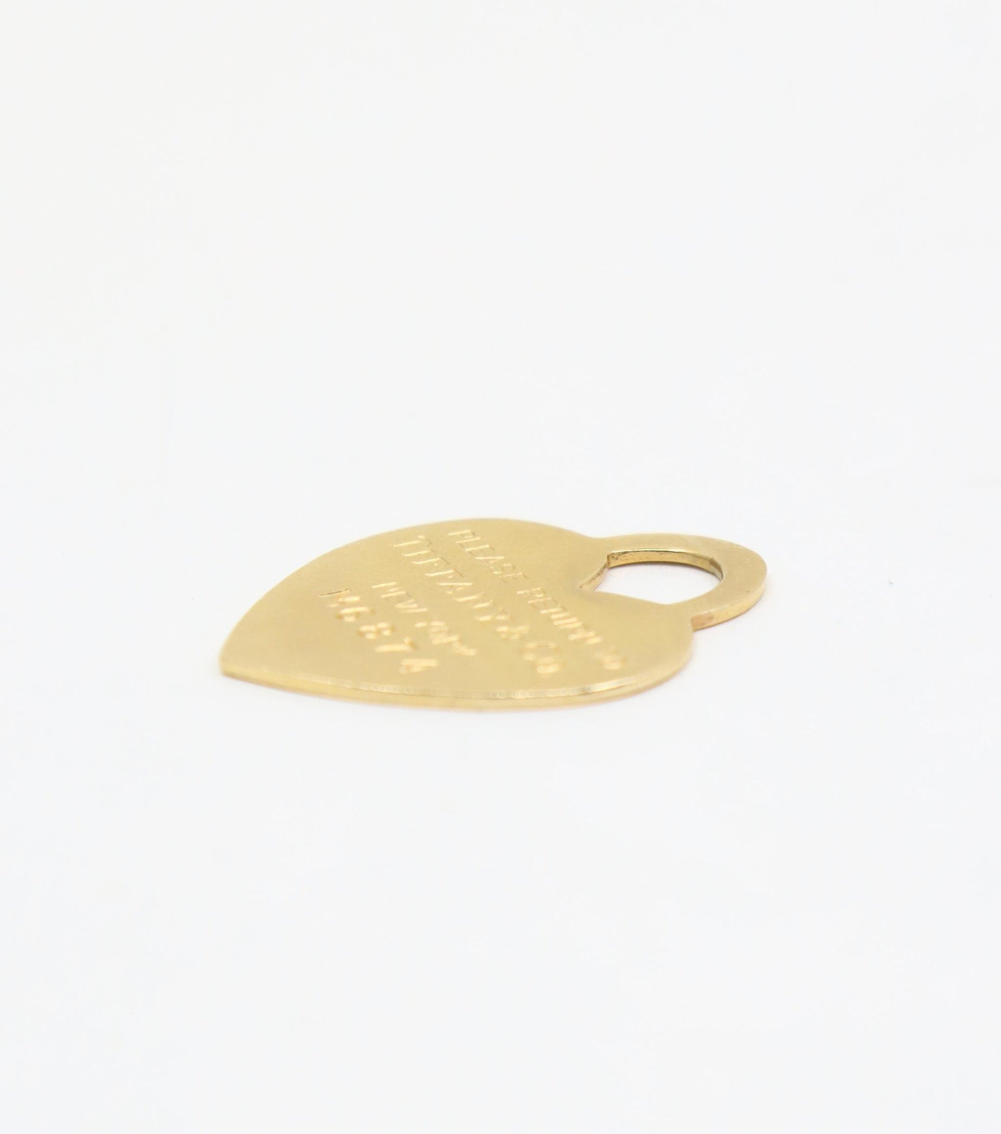 Tiffany & Co 14K Gold Heart Shape Pendant