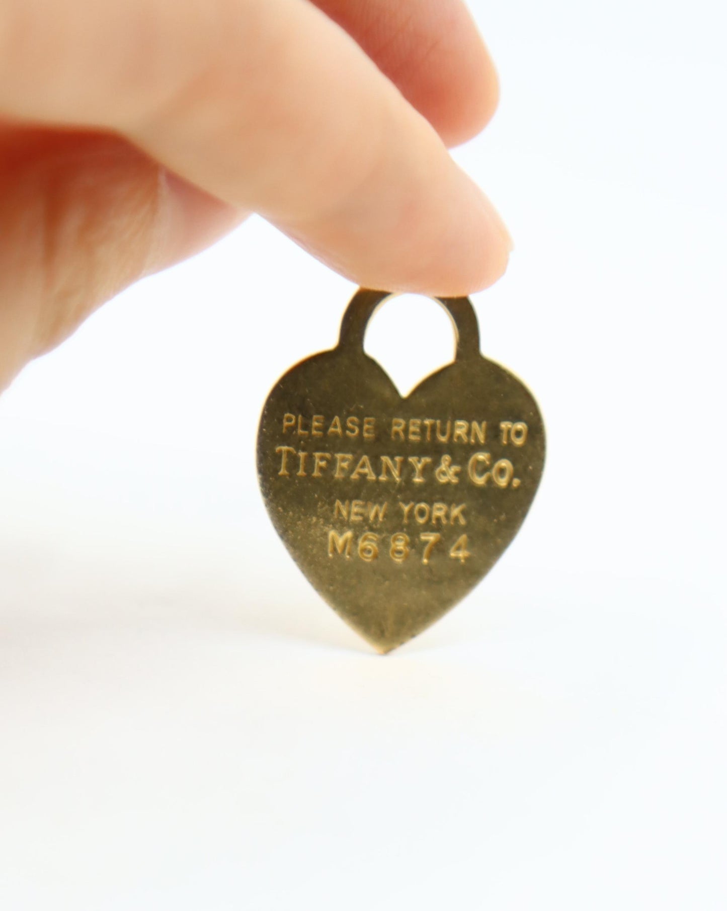 Tiffany & Co 14K Gold Heart Shape Pendant