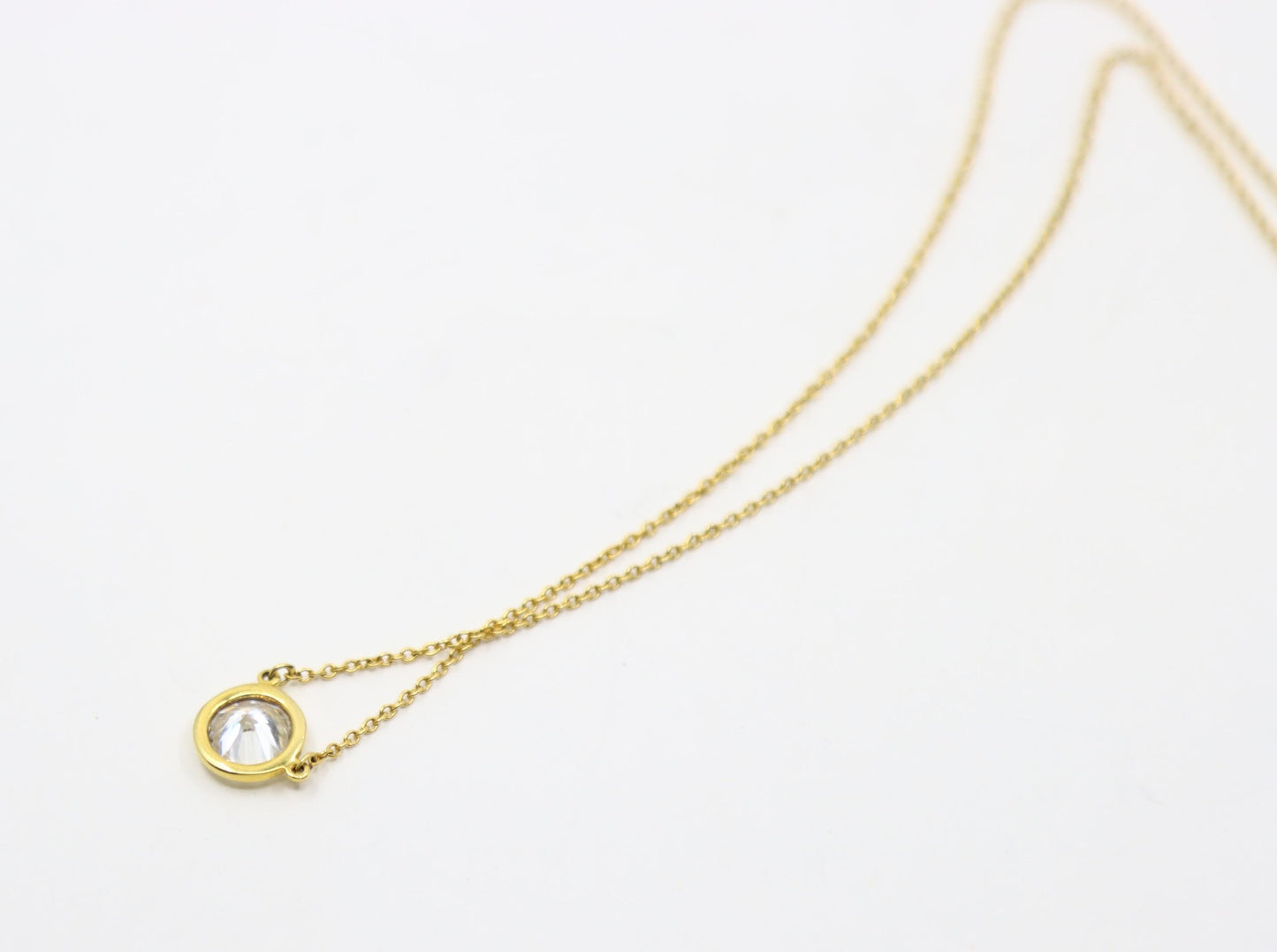 Tiffany & Co 18K Gold Elsa Perreti 1 Carat VS1 “Diamond By The Yard” Necklace