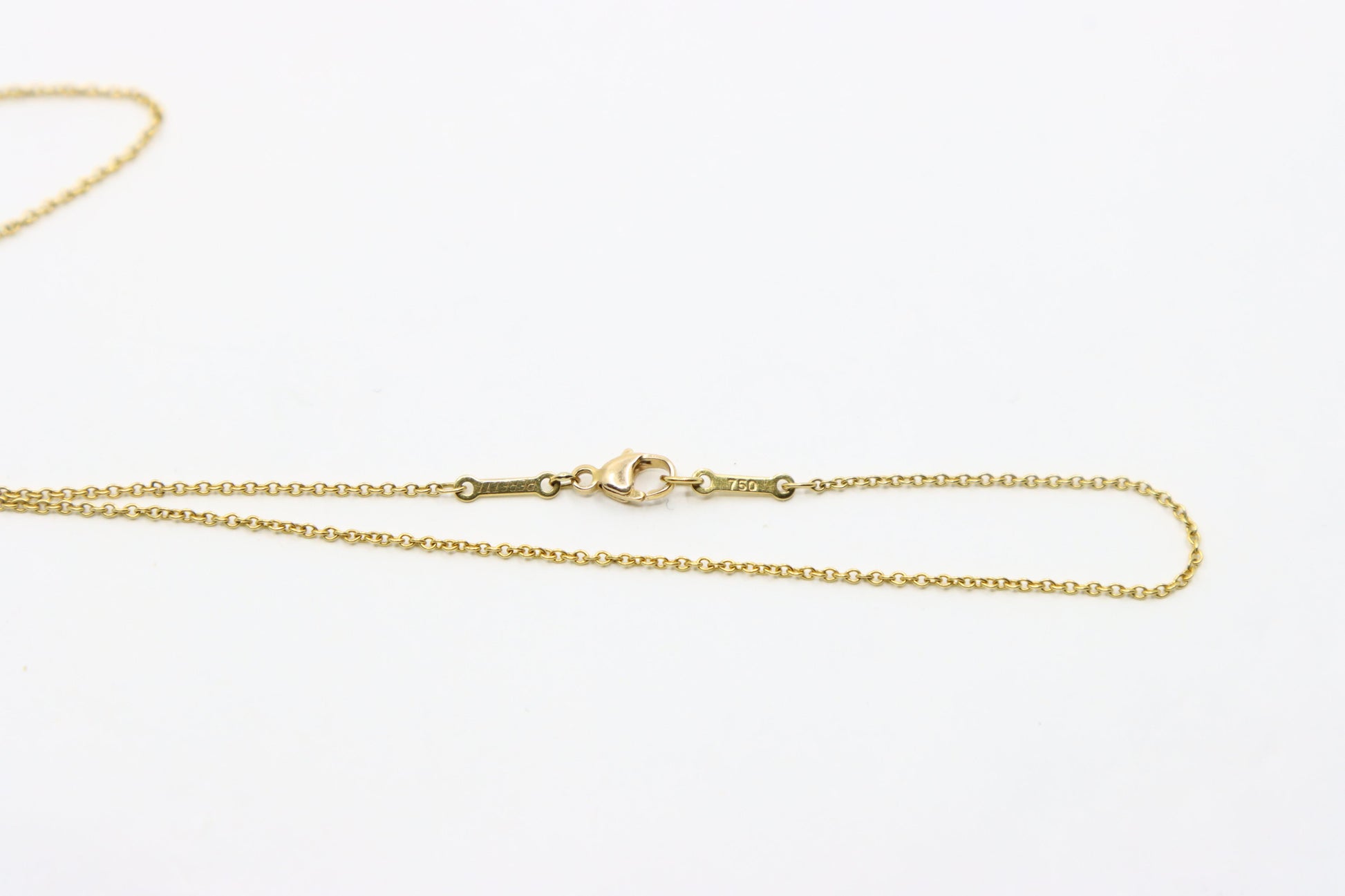 Tiffany & Co 18K Gold Elsa Perreti 1 Carat VS1 “Diamond By The Yard” Necklace