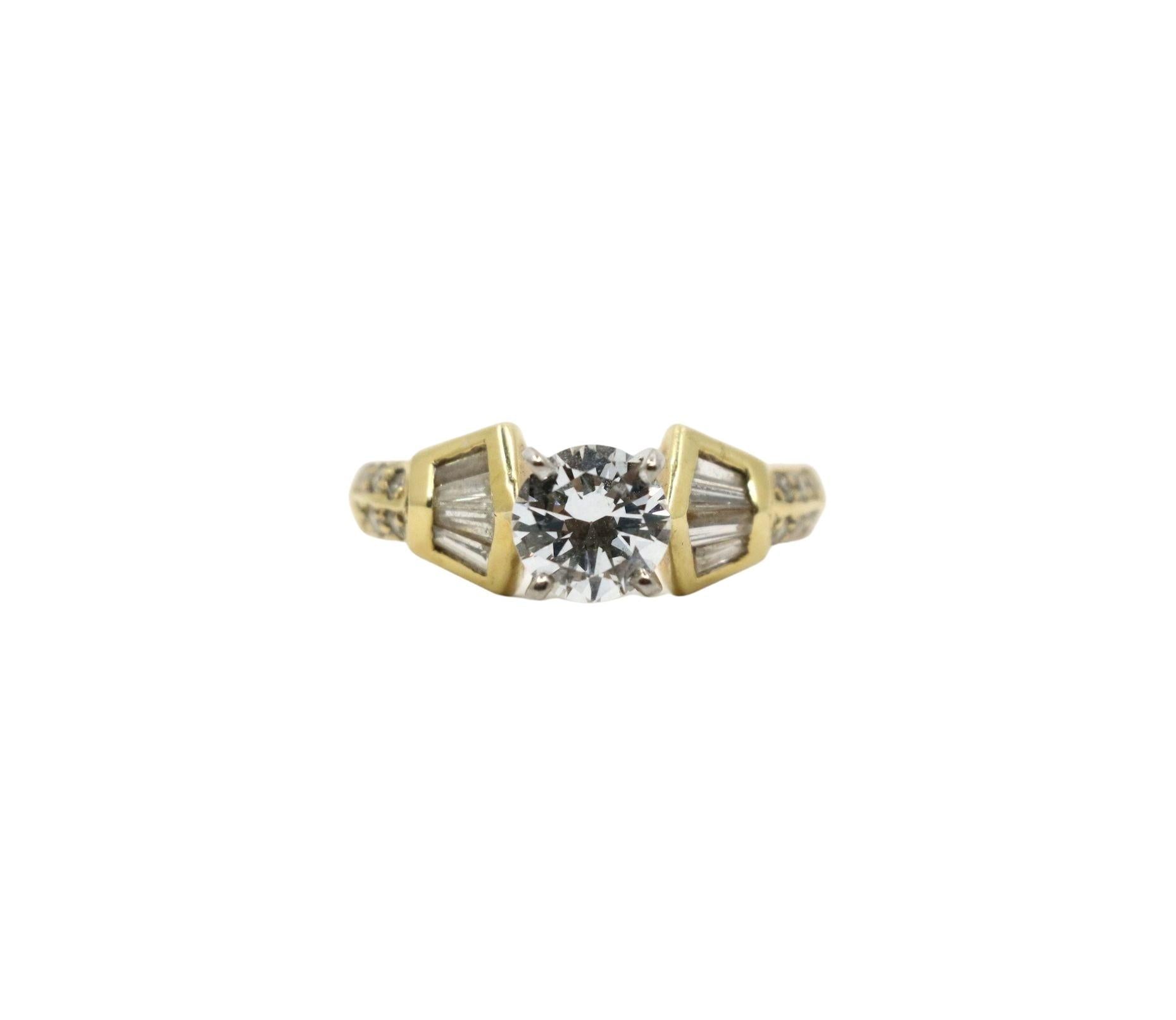 Vintage 18K Gold Diamond Ring