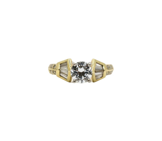 Vintage 18K Gold Diamond Ring